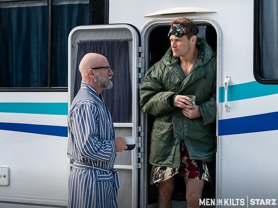 A Bold Statement: Sam Heughan Rocks Our 'On the Prowl' Boxer Shorts on Men in Kilts!