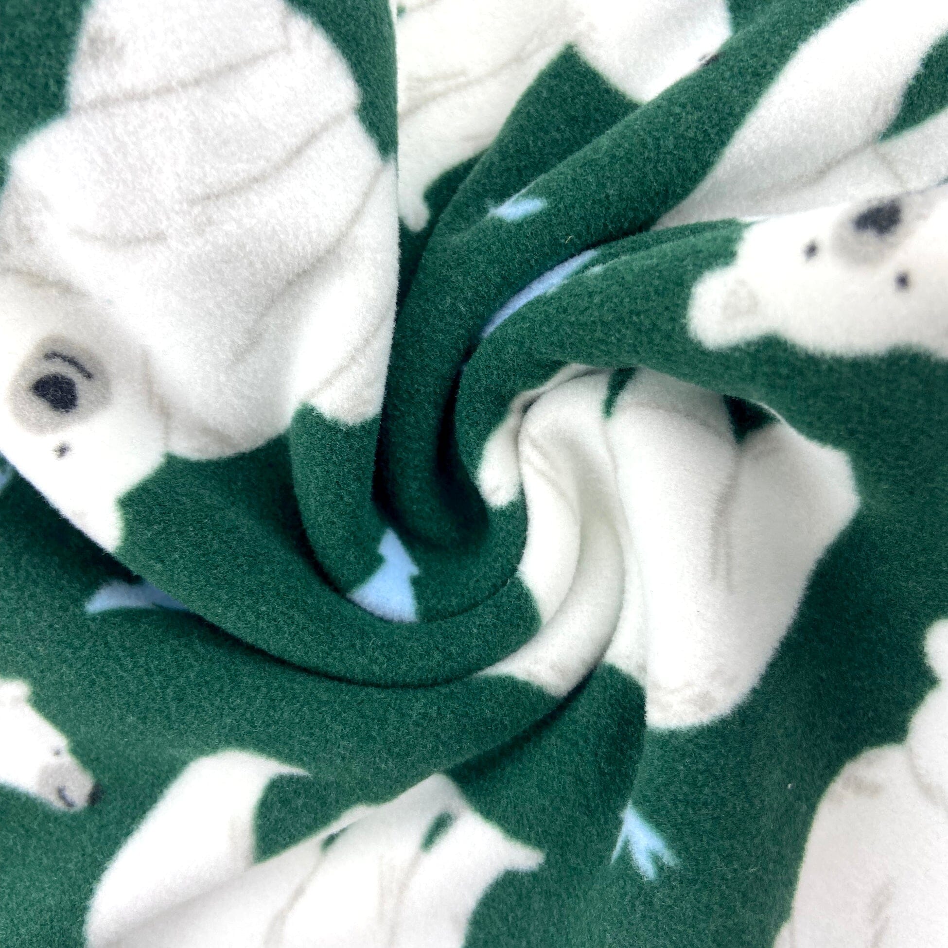 Men's Fun Polar Bear Cubs All Over Print Long Fleece Pajama PJ Pants