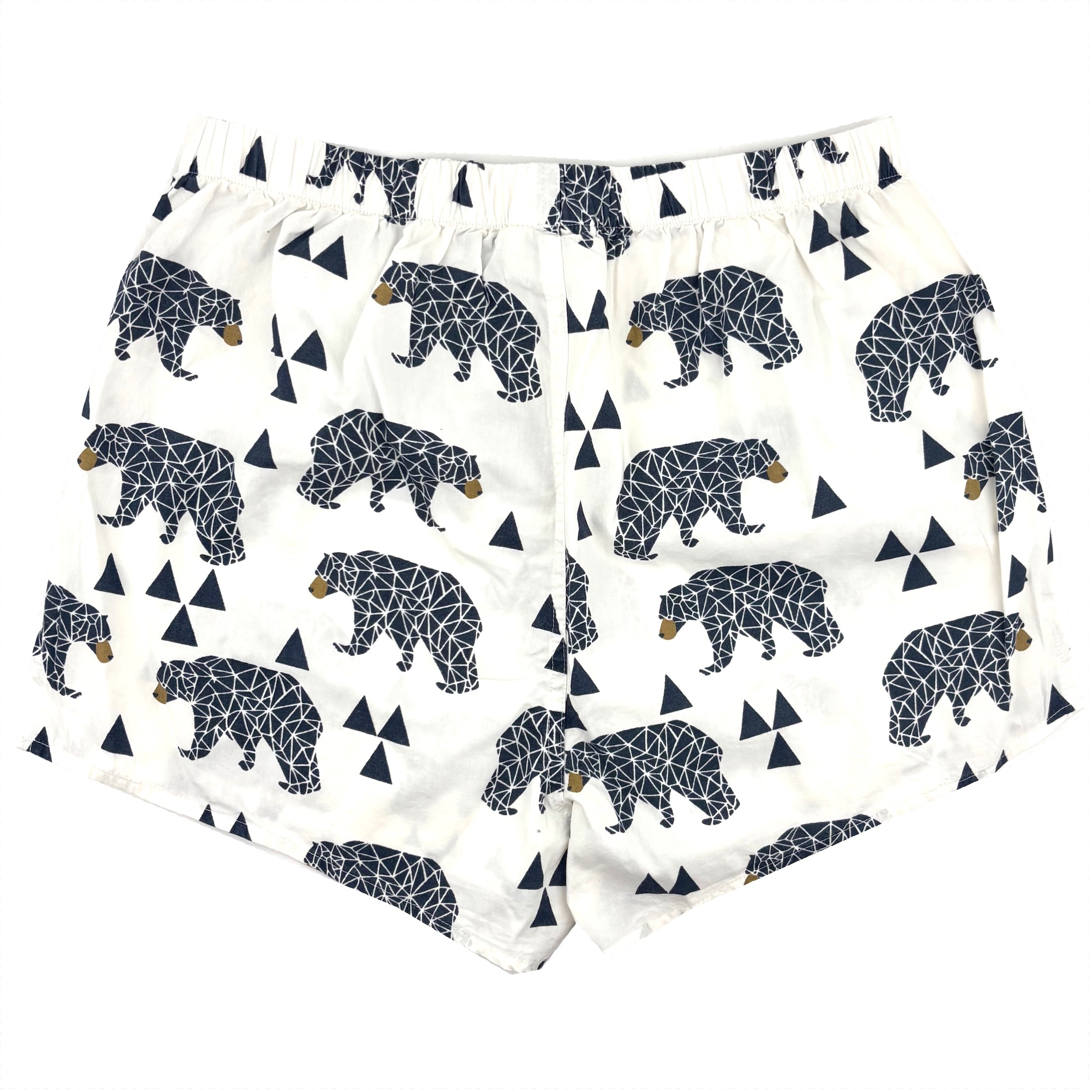 Men's Classic Black Bear All Over Print Novelty Boxer Shorts Underwear