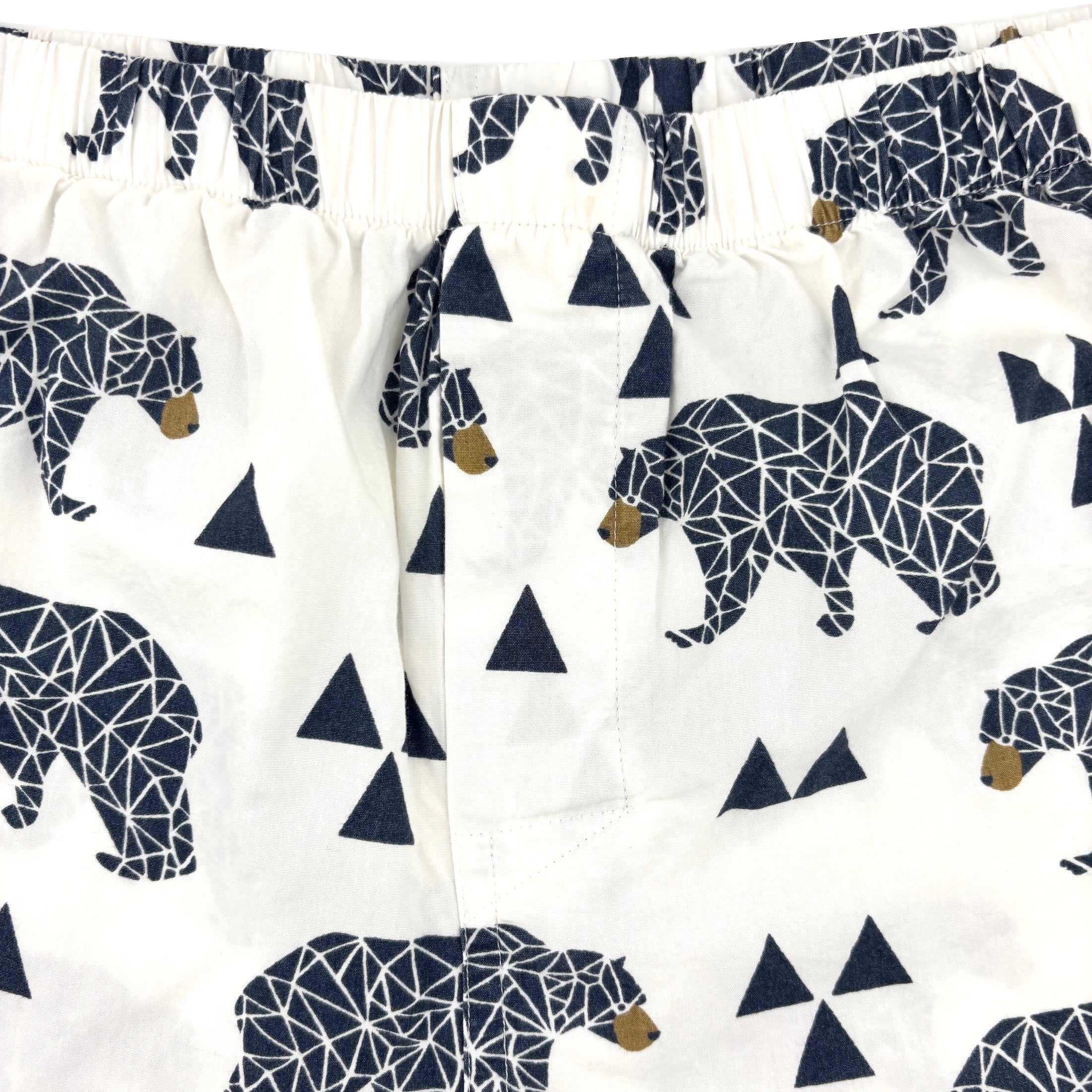 Men's Classic Black Bear All Over Print Novelty Boxer Shorts Underwear