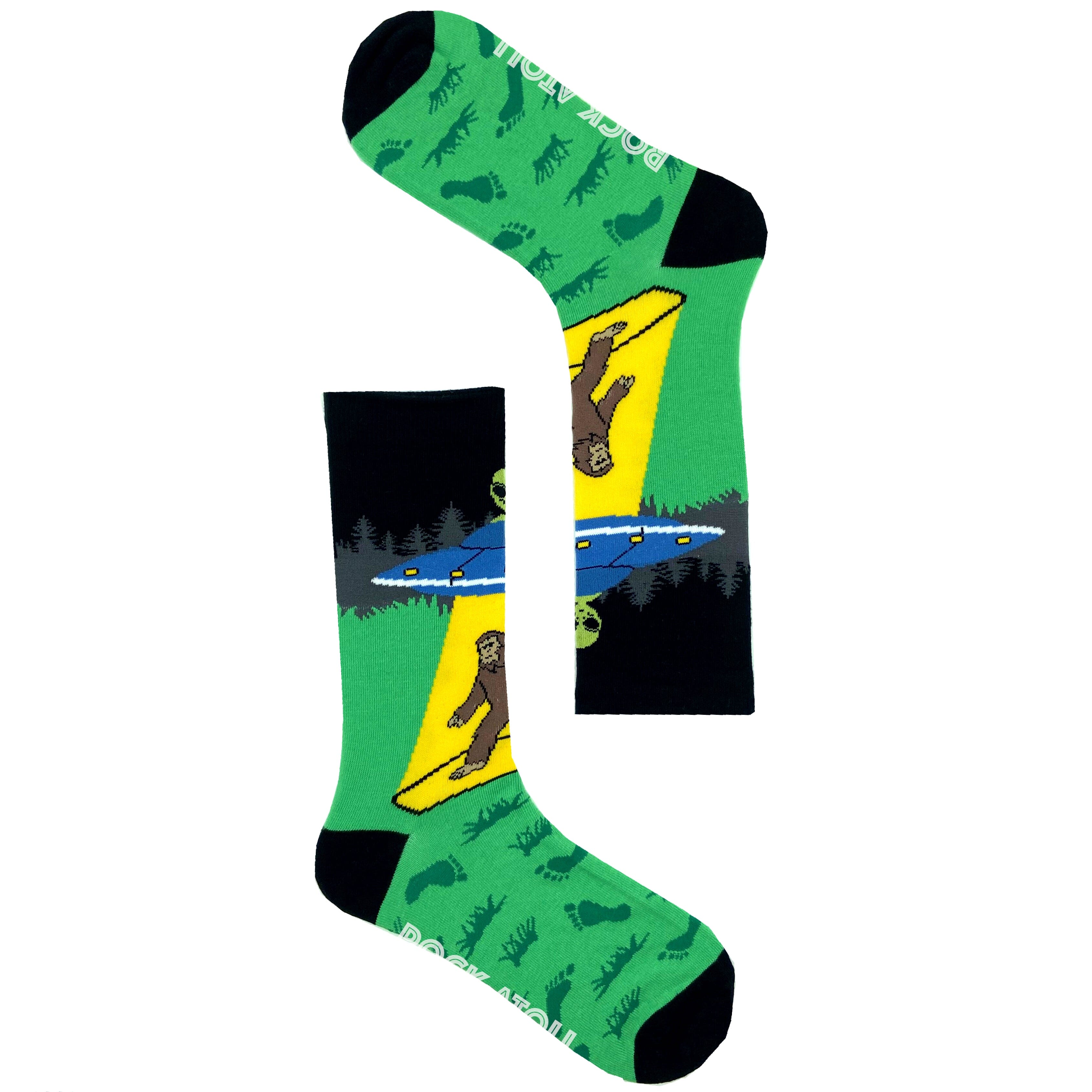 Mythical Monster Abominal Snowman Bigfoot Sasquatch Novelty Socks