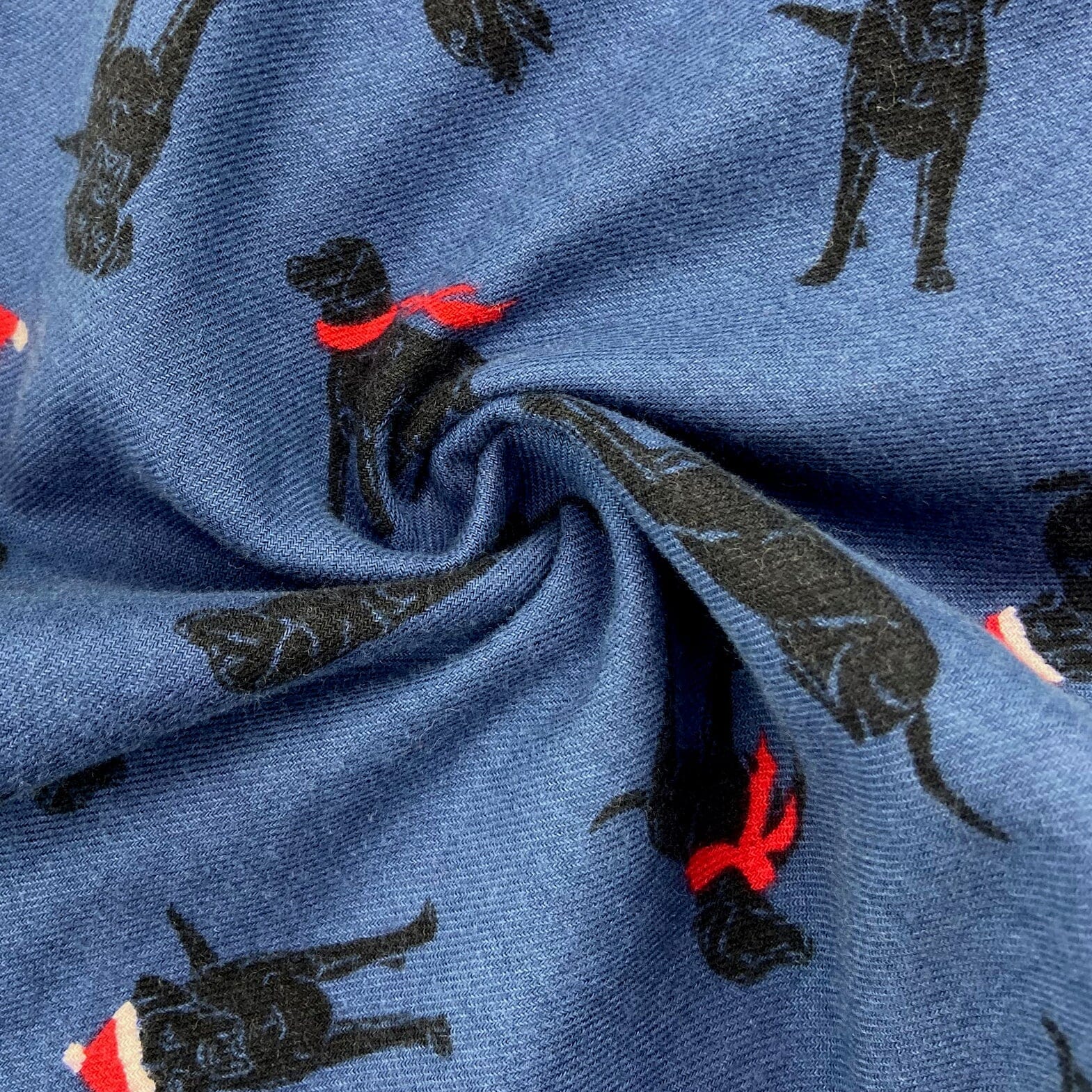 Men's Soft Cozy Comfy Labrador Retriever Print Flannel Pajama Bottoms