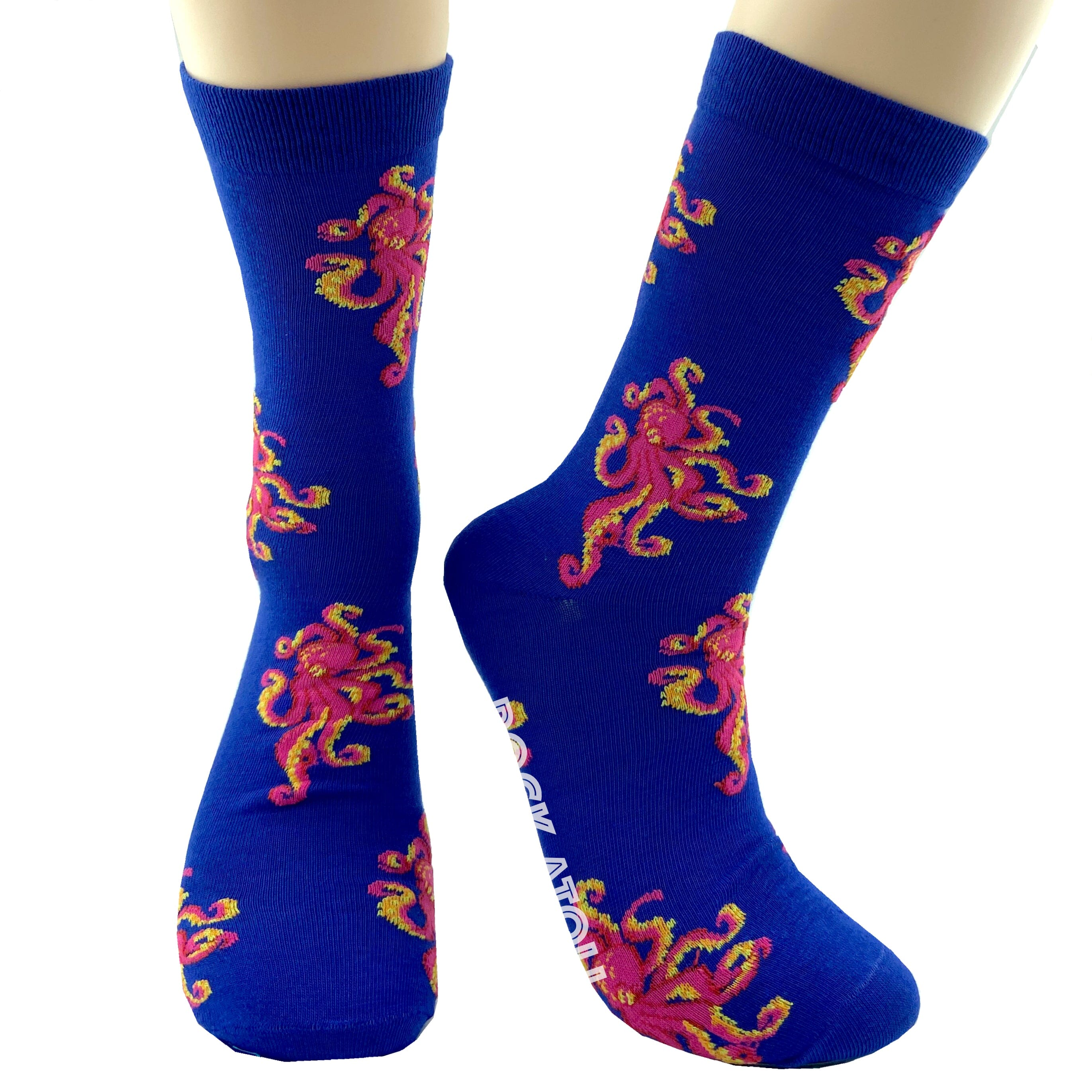 Classic Sea Creatures Inspired Octopus Patterned Novelty Crew Socks