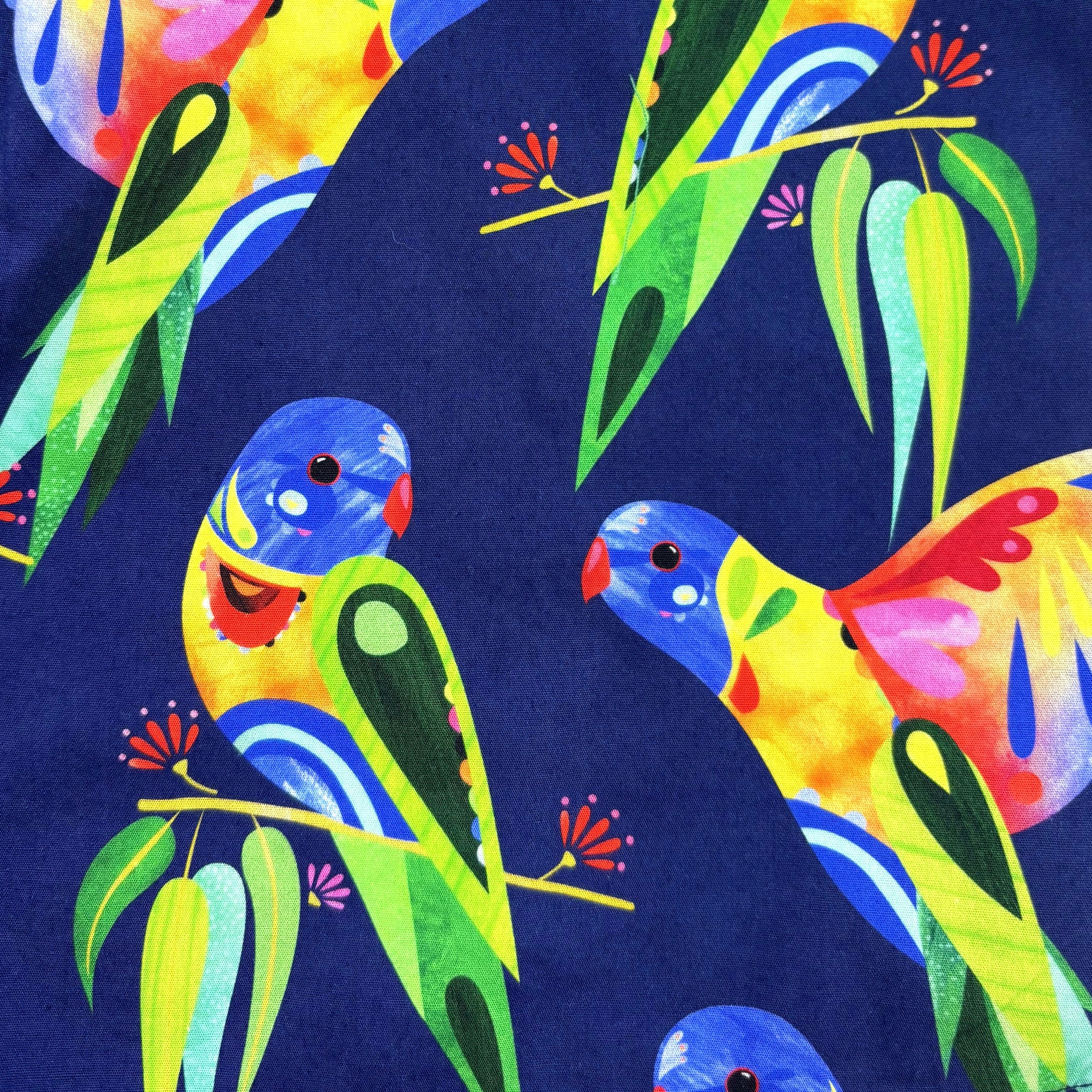 Mens Vibrant Painted Bunting Songbird Bird All Over Print Boxer Shorts