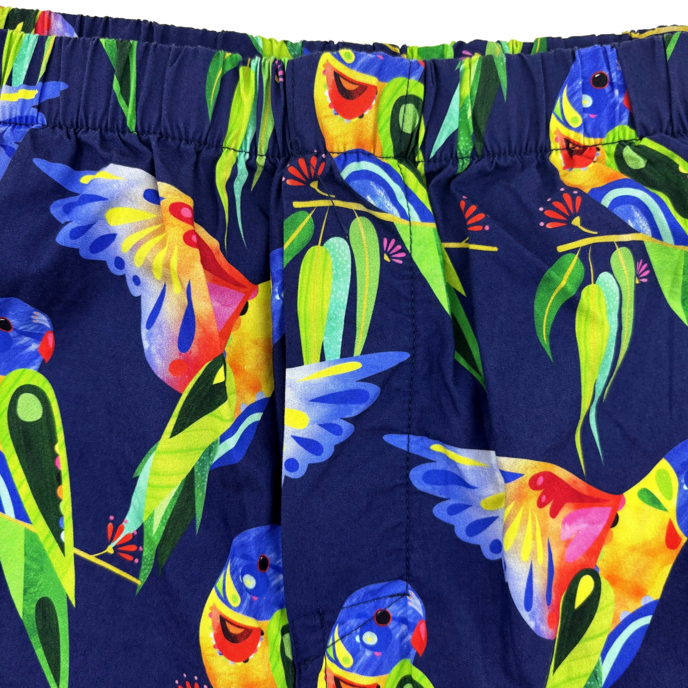 Mens Vibrant Painted Bunting Songbird Bird All Over Print Boxer Shorts