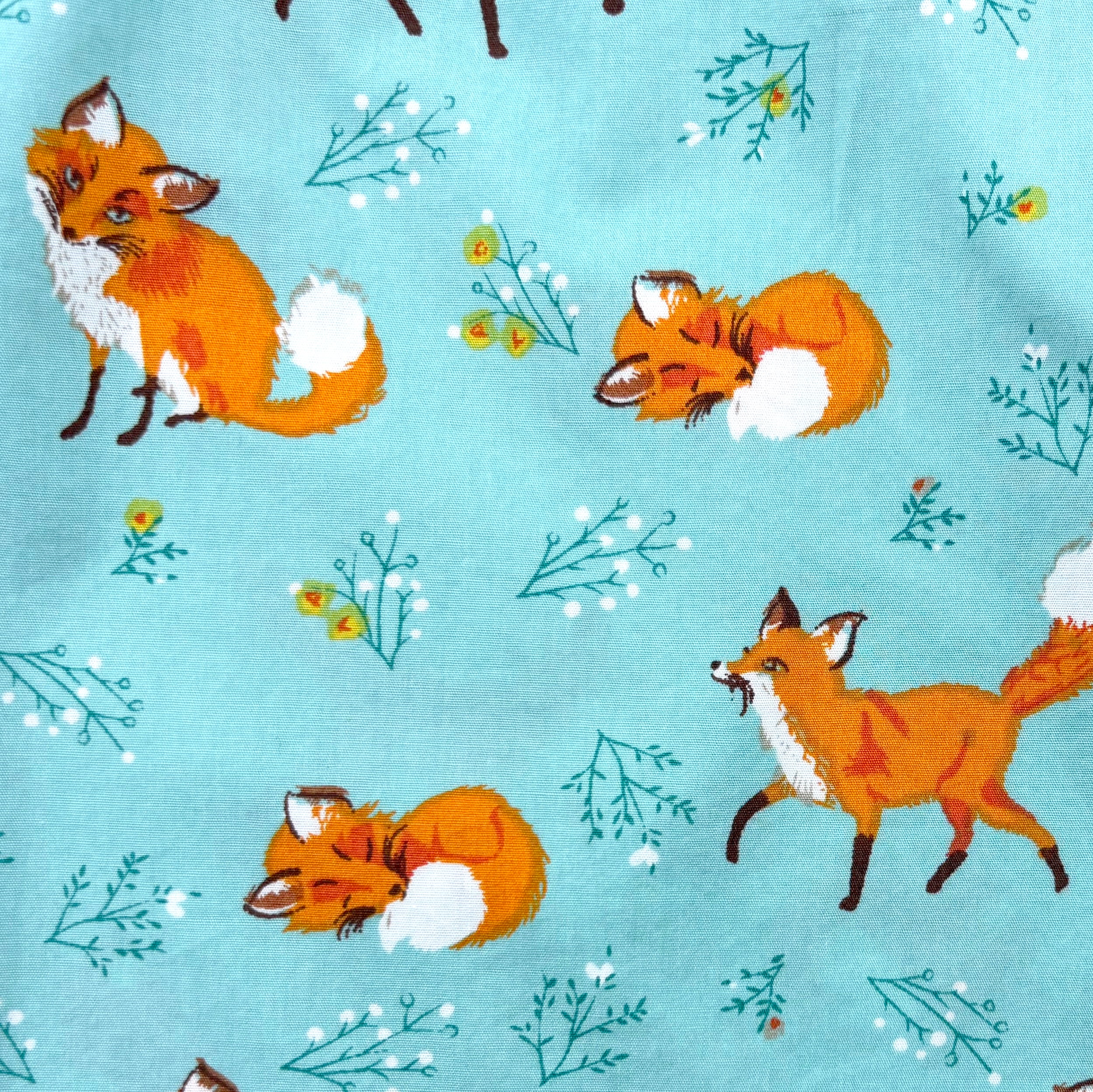 Men's Classic Orange Fox All Over Novelty Print Cotton Boxer Shorts