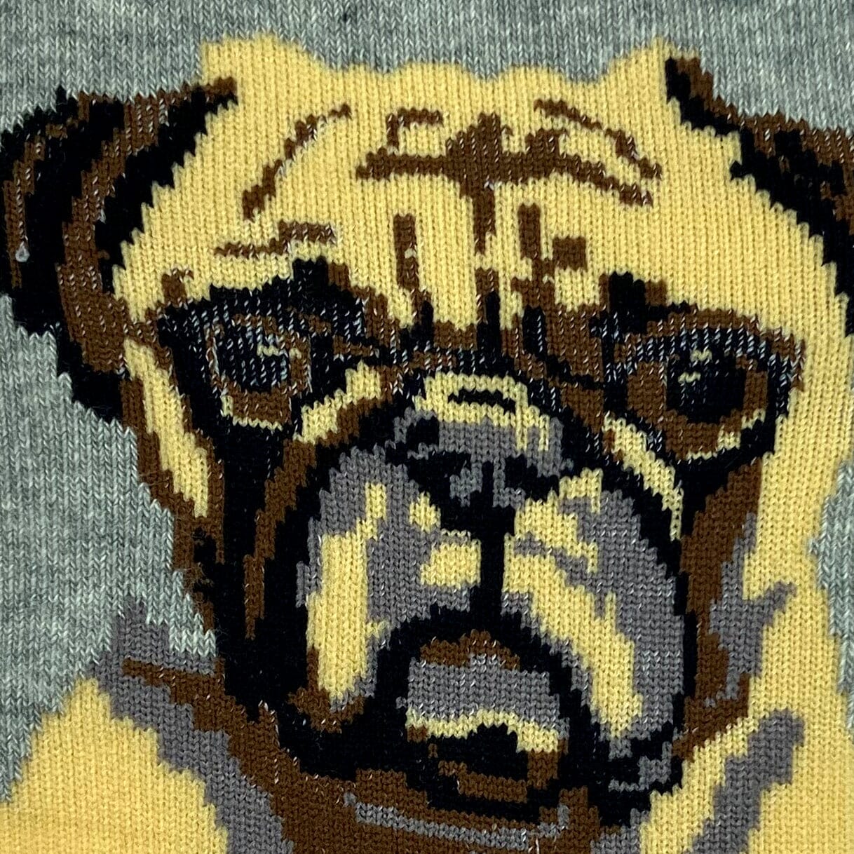 Cute Pug Patterned Dog Lovers Unisex Cotton Novelty Crew Socks