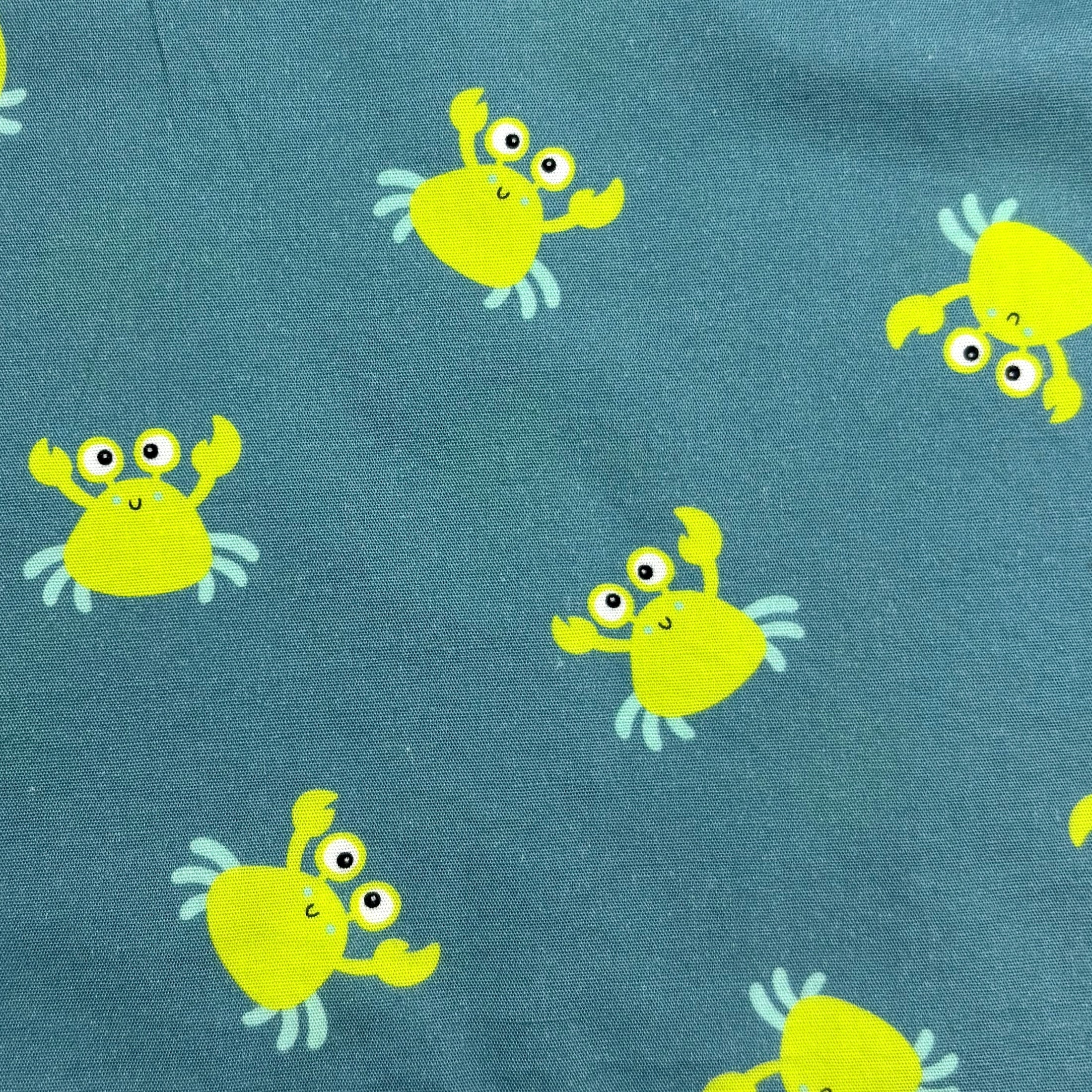 Men's Unique Cartoon Crab Patterned Cotton Novelty Print Boxer Shorts