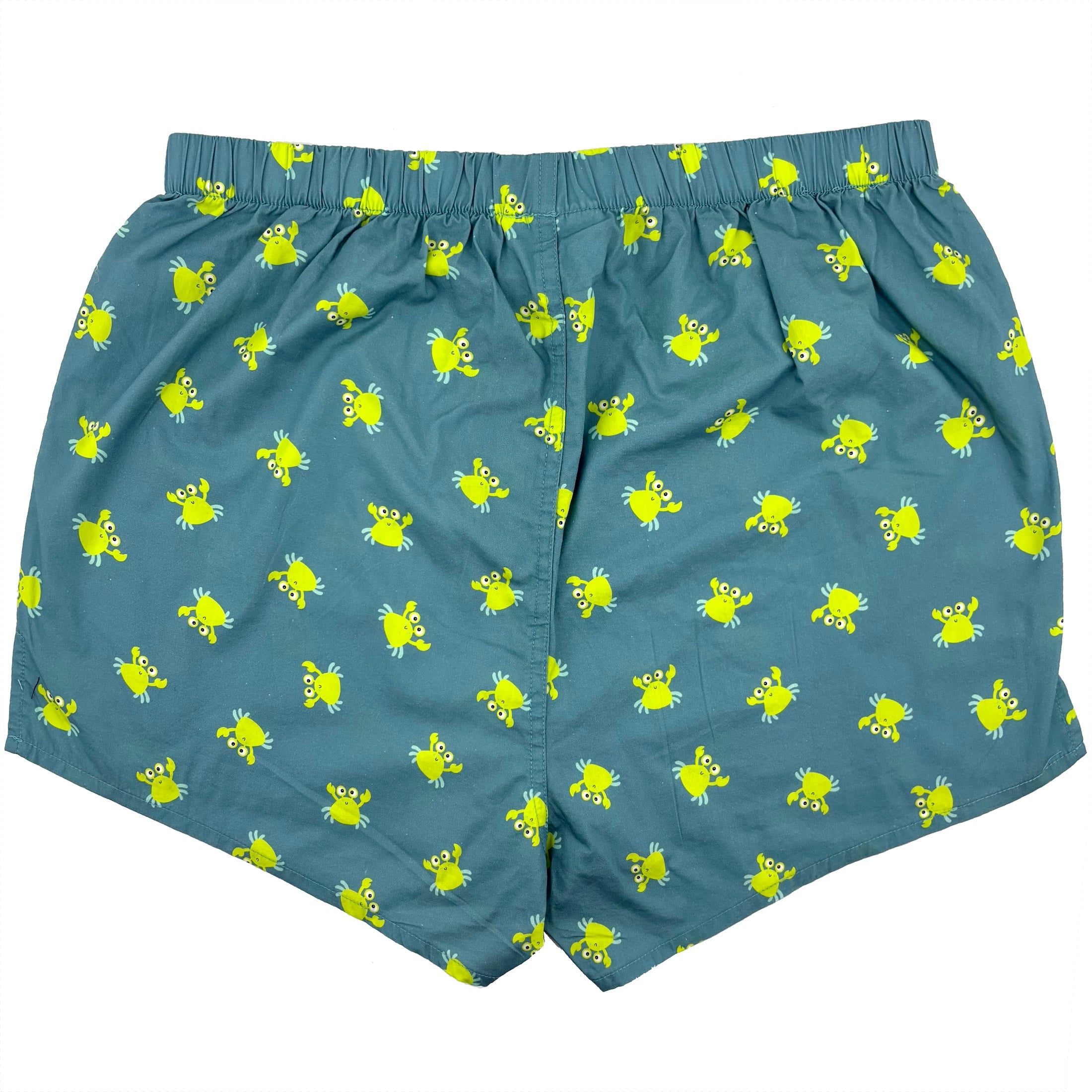 Men's Unique Cartoon Crab Patterned Cotton Novelty Print Boxer Shorts