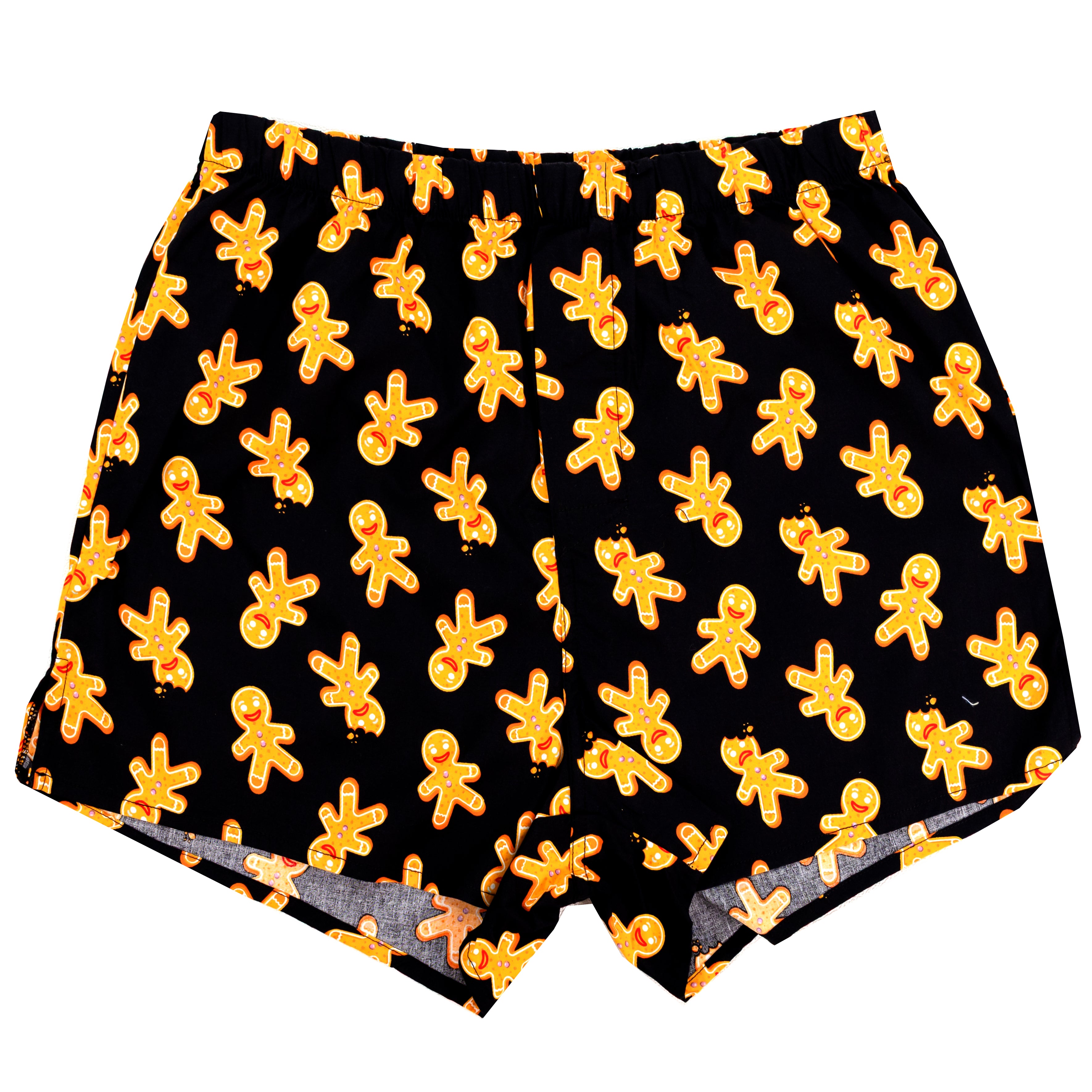 Men's Christmas Gingerbread Men All Over Print Novelty Boxer Shorts