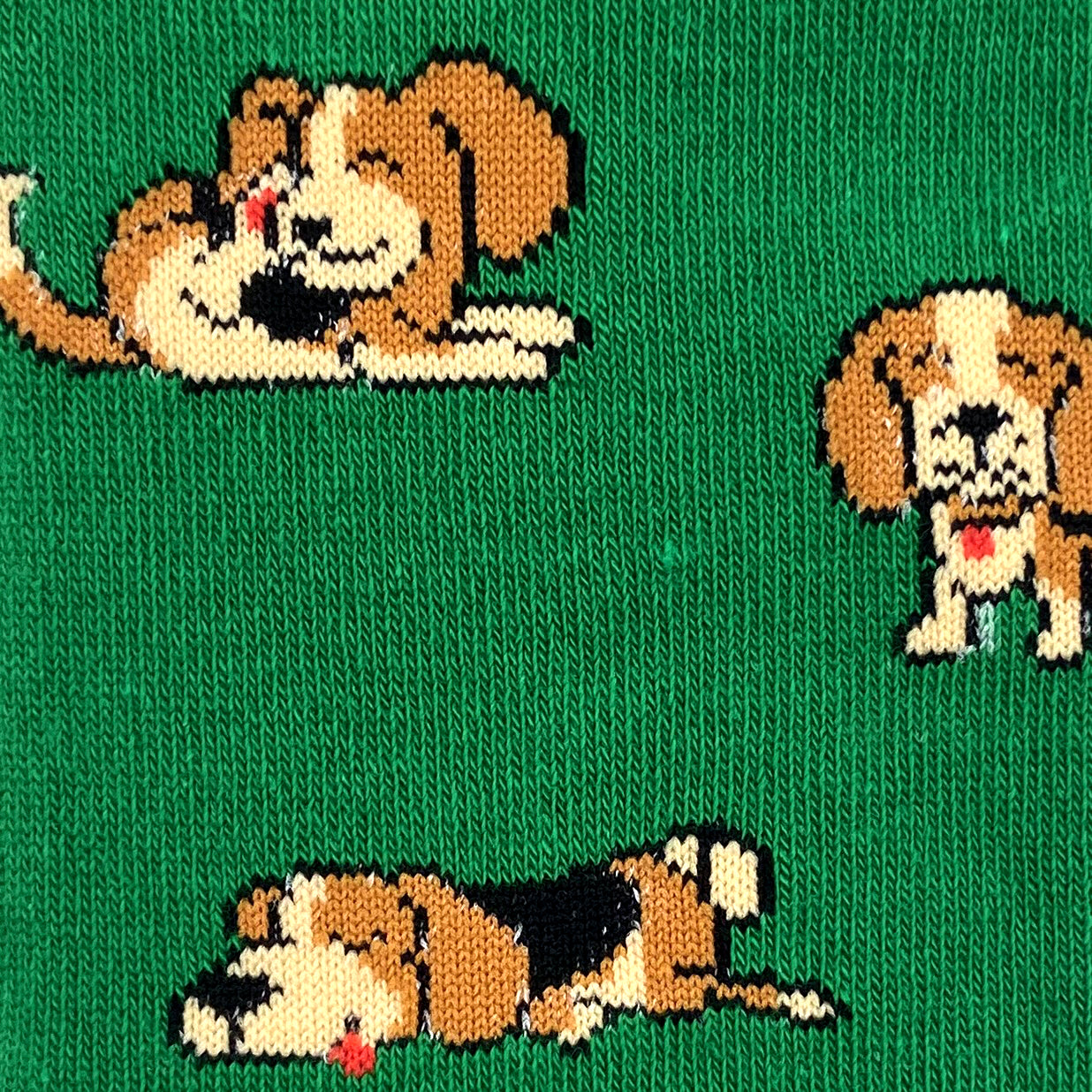 Beagle Puppies Dog Patterned Ultra Soft Dog Lover Novelty Dress Socks