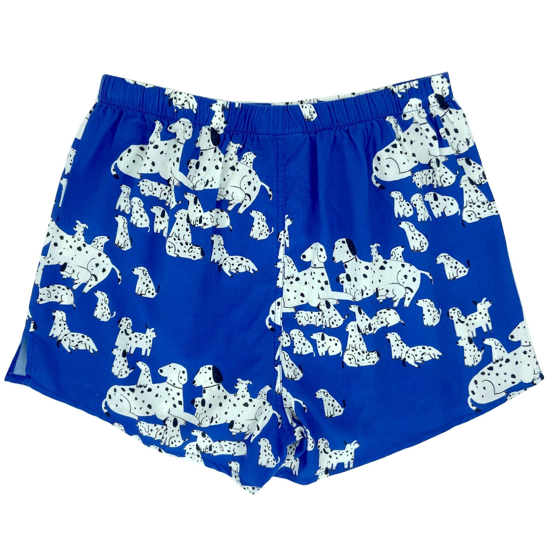 Men's Dalmatian Puppy All Over Print Dog Lover Bright Blue Boxer Shorts