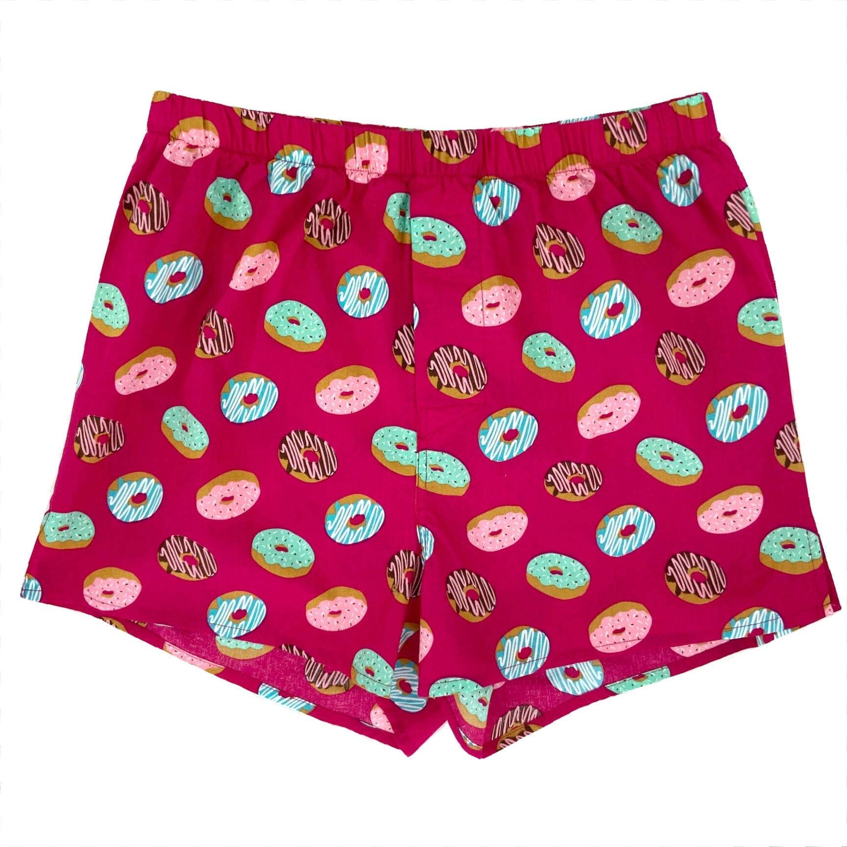 Men's Yummy Glazed Doughnut Donut Print Cotton Boxer Shorts Underwear