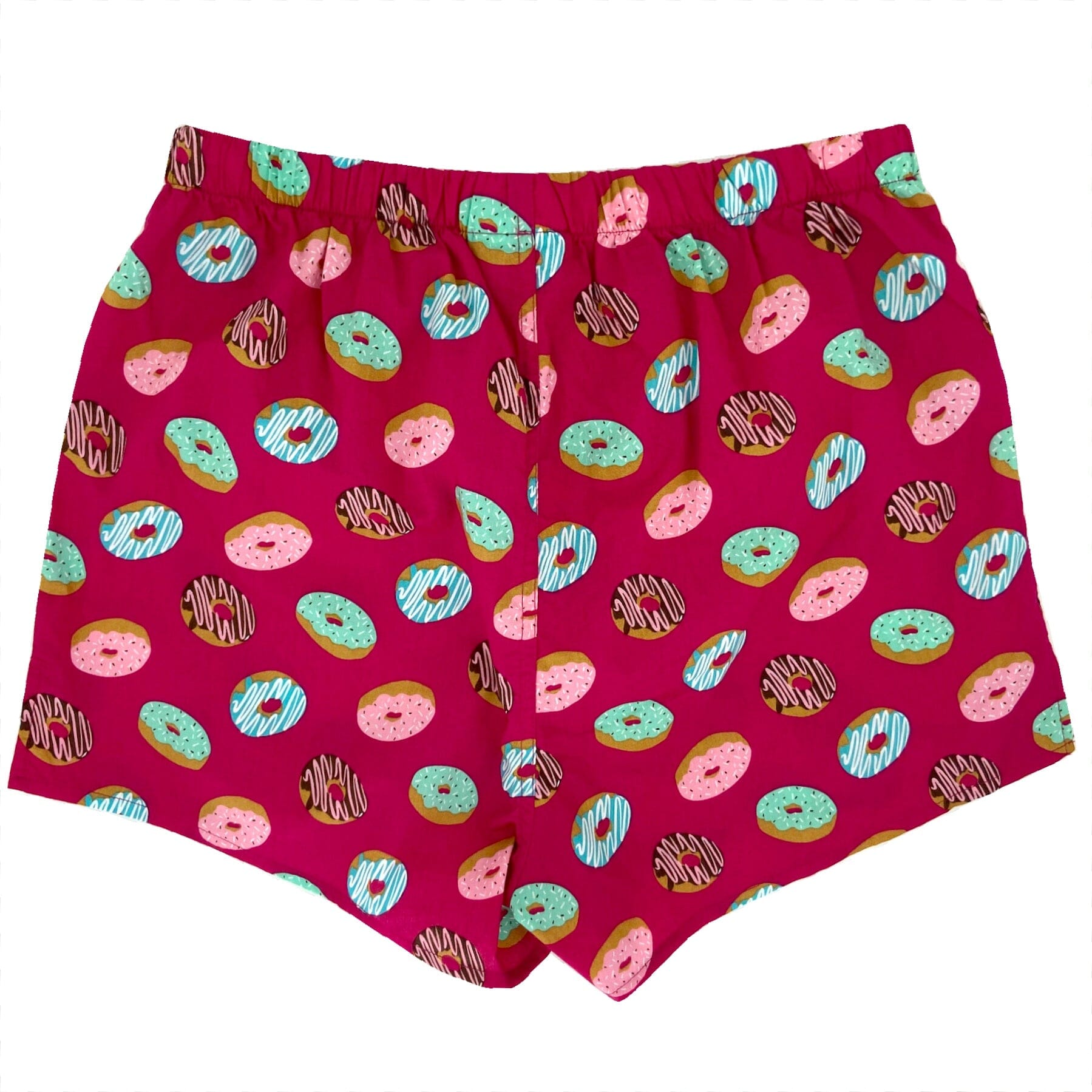 Men's Yummy Glazed Doughnut Donut Print Cotton Boxer Shorts Underwear