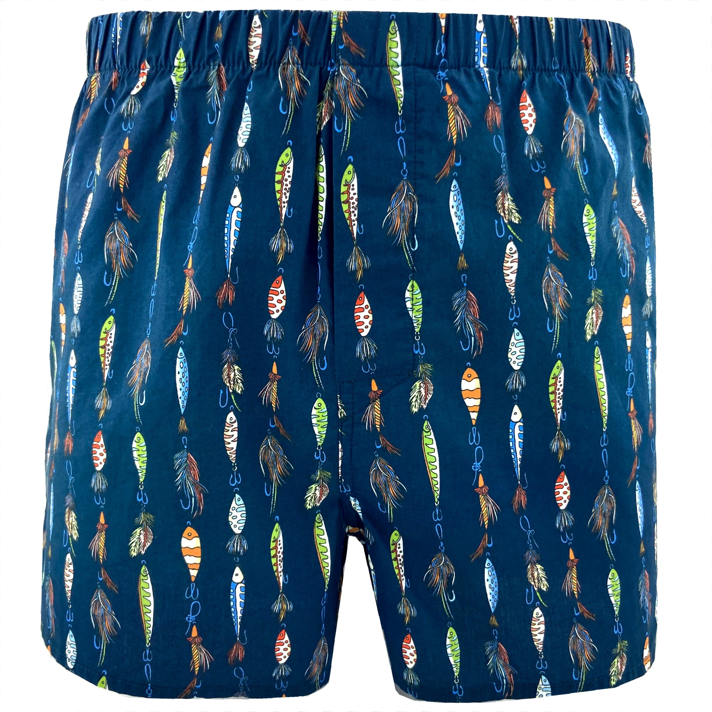 Colorful Fishing Themed Fish Lure Tackle All Over Print Boxer Shorts