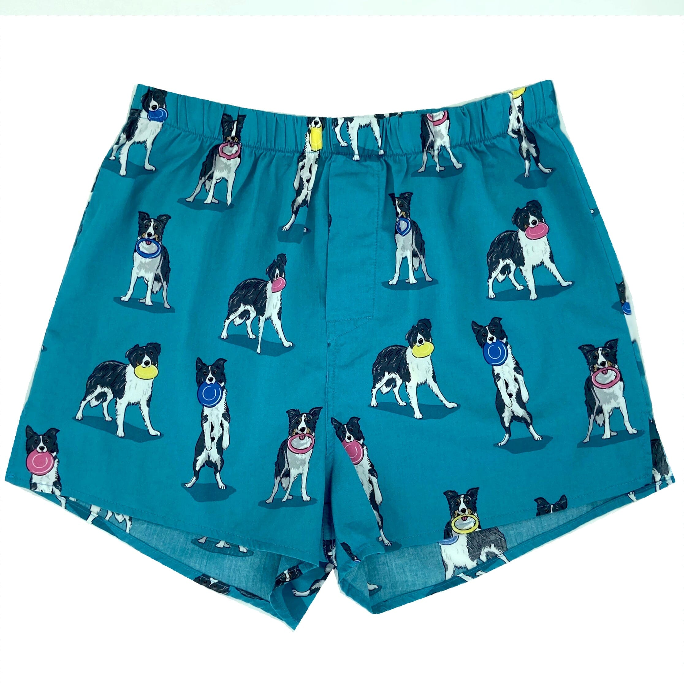 Men's Pet Themed Border Collie Puppy Patterned Dog Lover Boxer Shorts