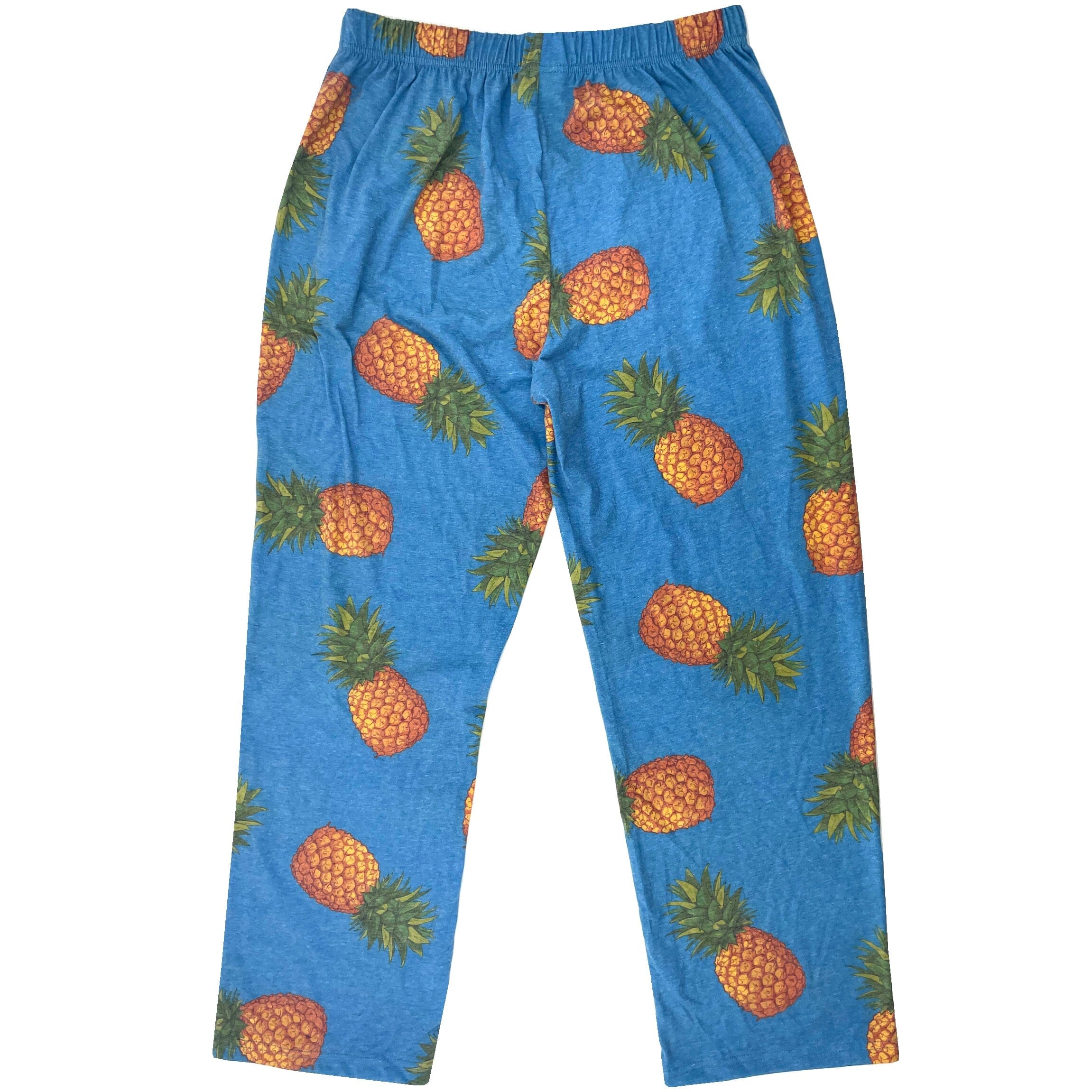Men's Fruity Pineapple All Over Print Long Cotton Pajama Pant Bottoms
