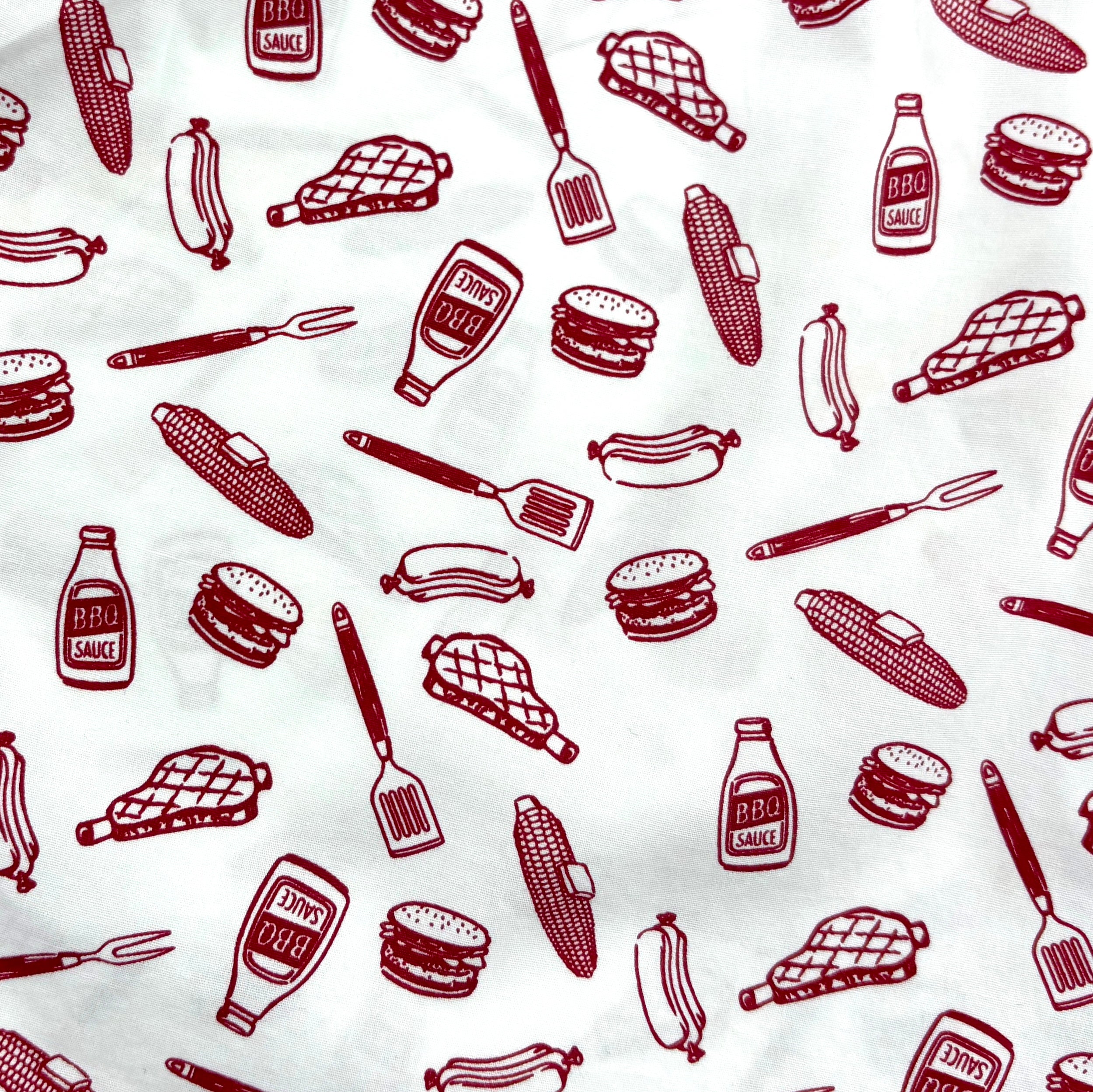 Men's Barbecue Themed Hotdogs & Buns All Over Print Boxer Shorts S-XXL