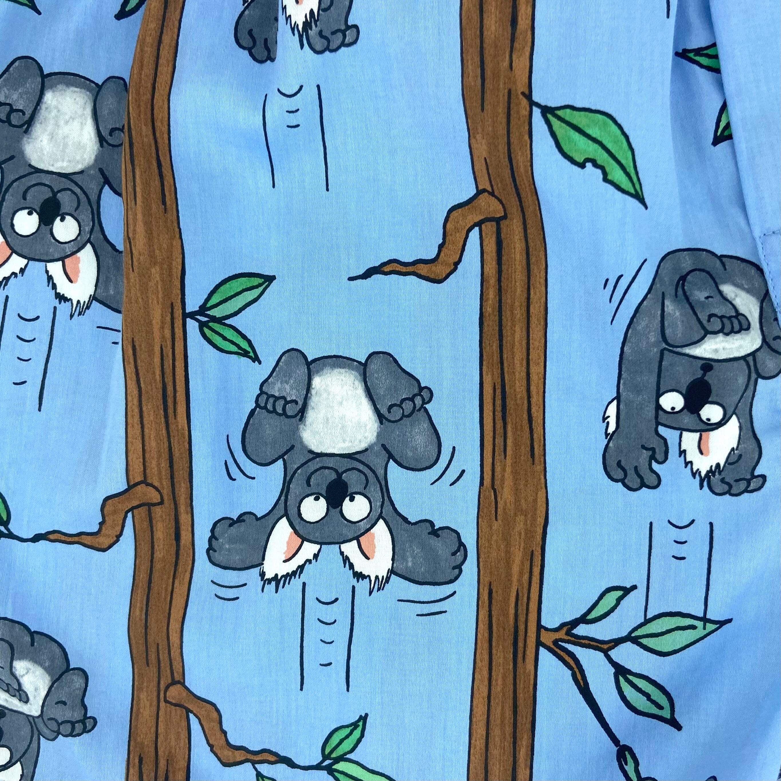 Men's Light Blue Koala Bear Patterned Novelty Boxer Shorts Underwear