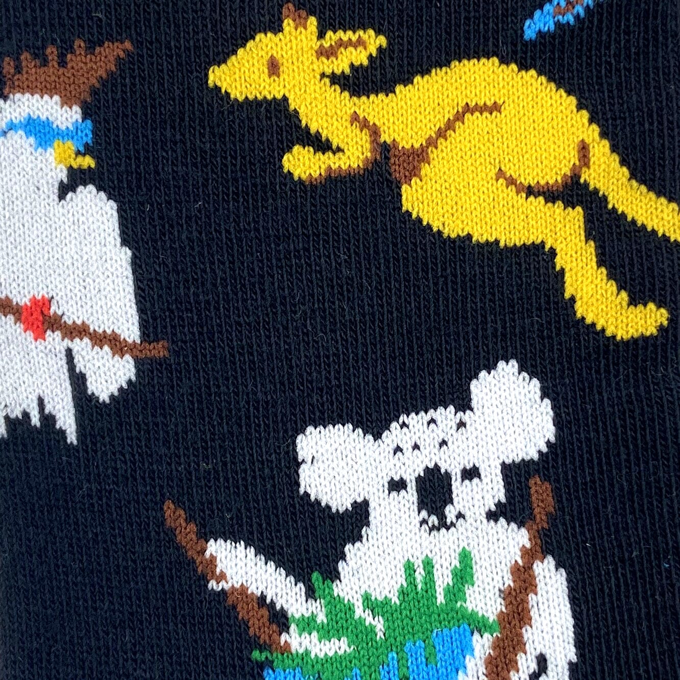 Unisex Iconic Australian Animal Koala Kangaroo Kookaburra Crew Socks