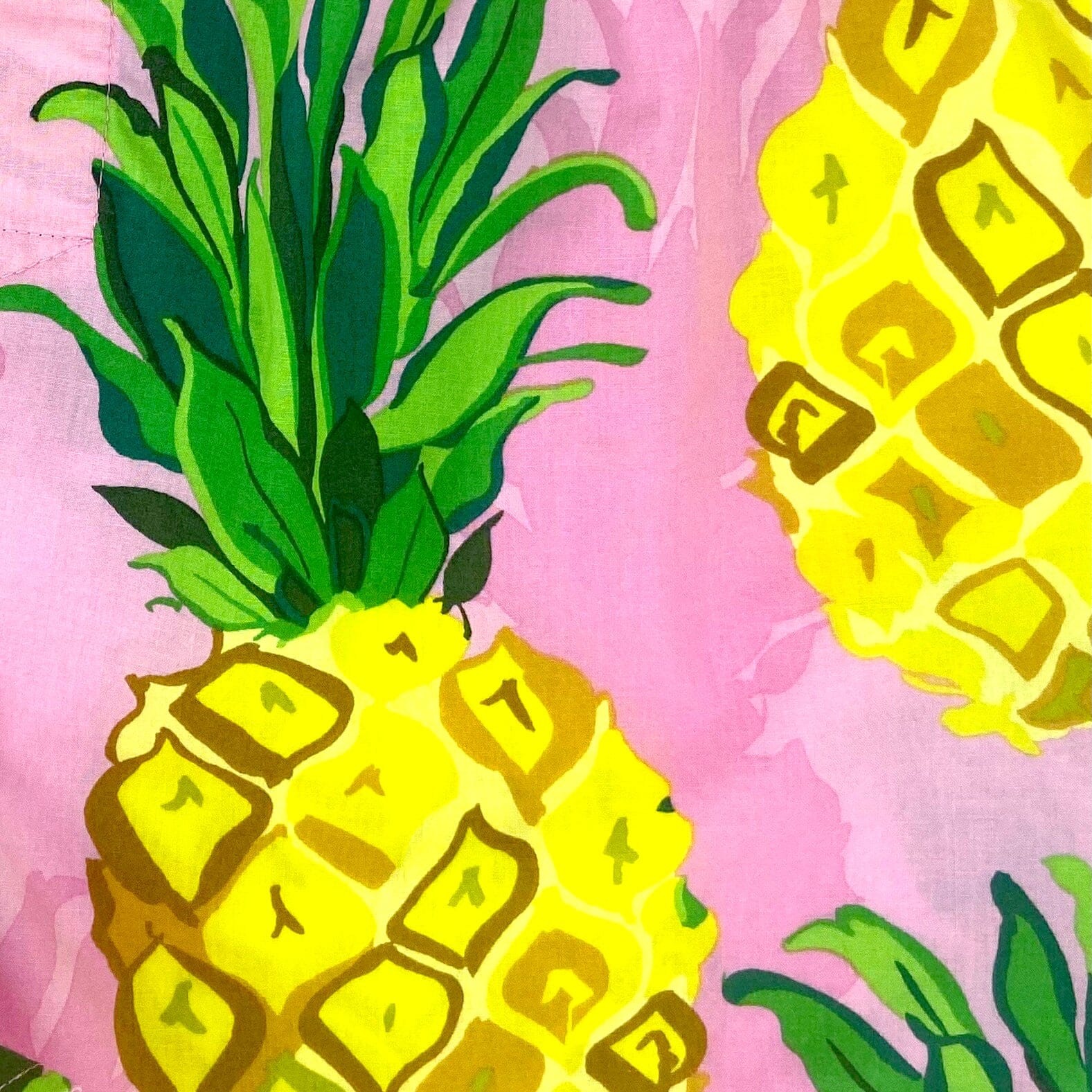 Bright Pink Tropical Fruity Pineapple Patterned Boxer Shorts for Men