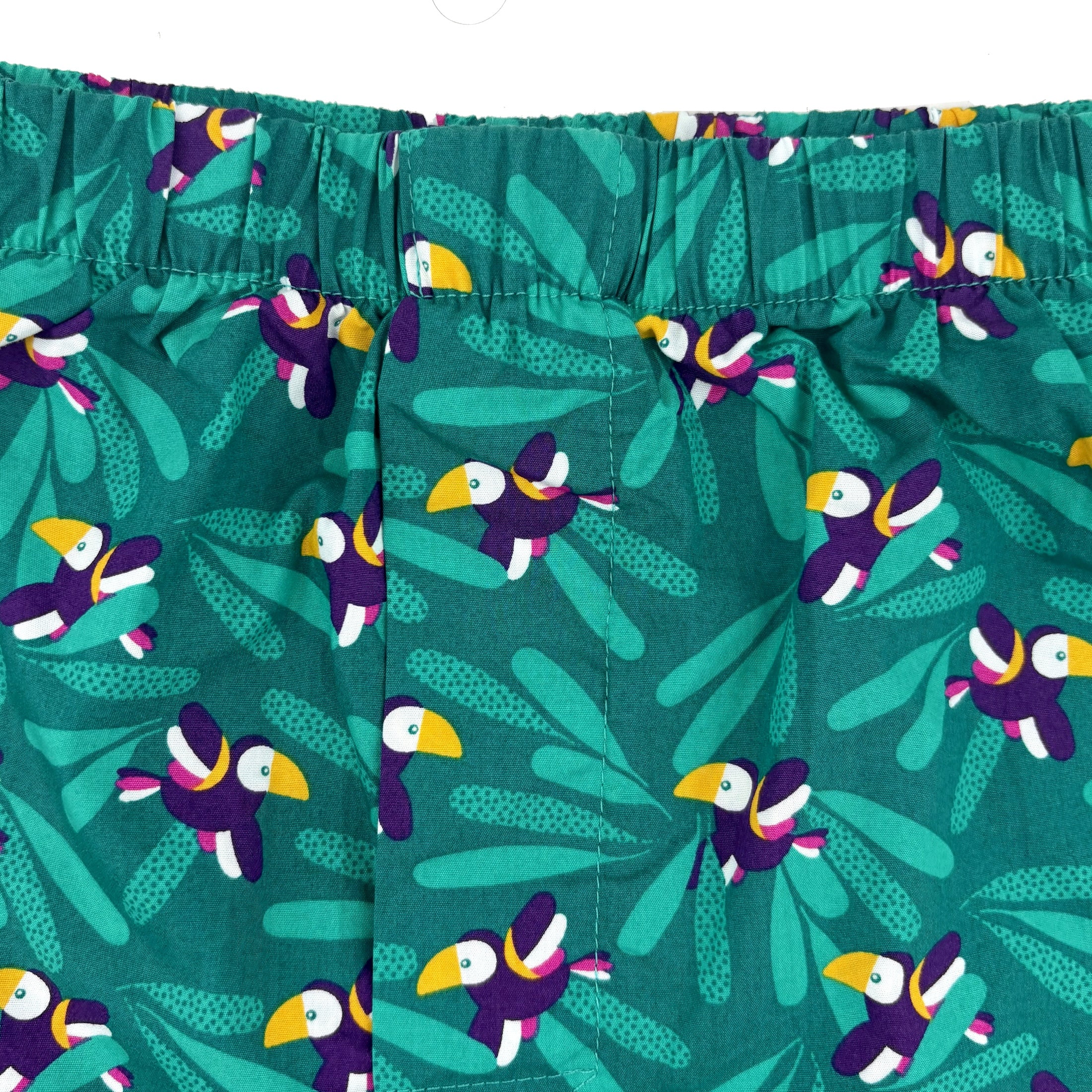 Men's Vibrant Toucan Bird Animal Patterned Cotton Boxer Shorts S-XXL