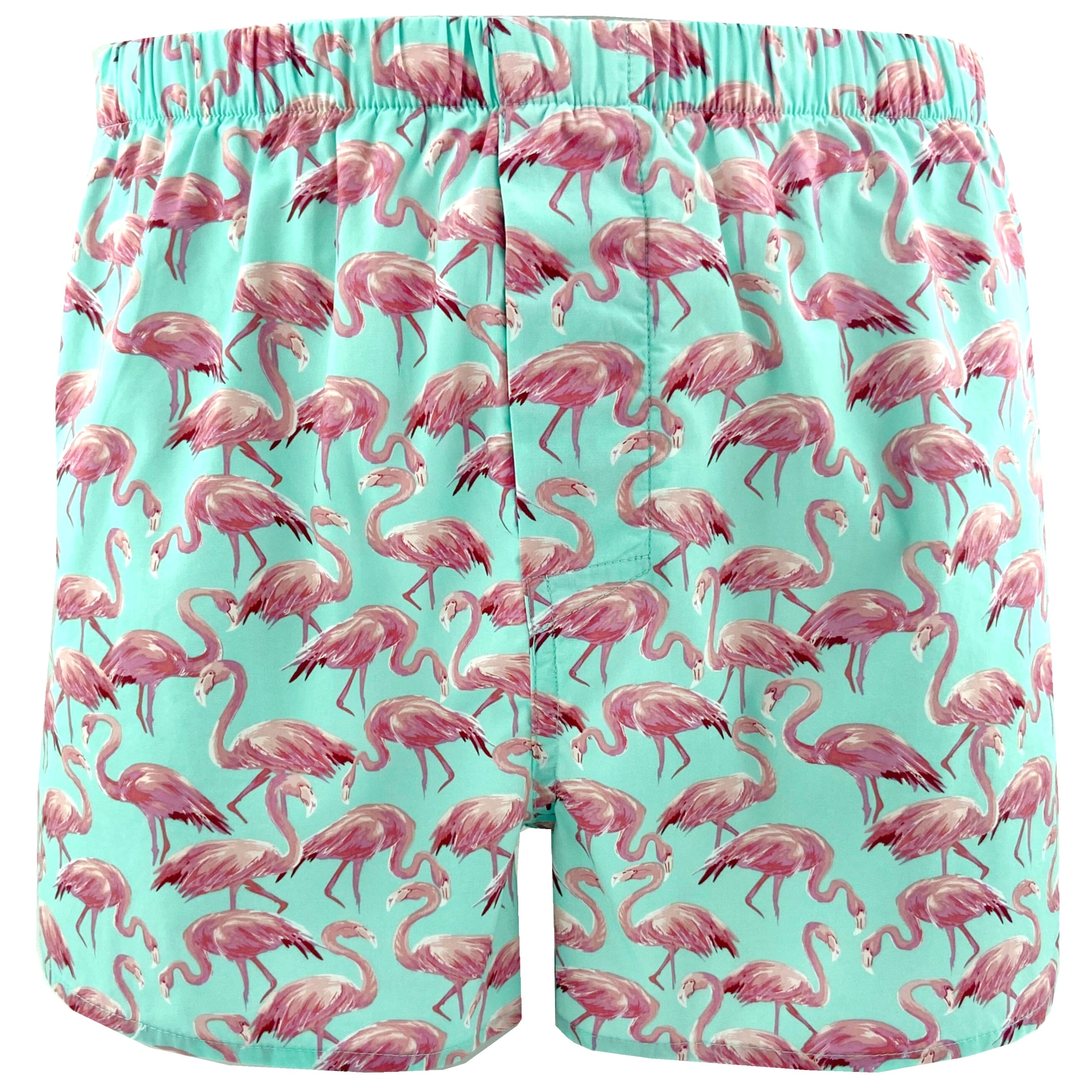 Men's Cotton Boxer Shorts with Limited Edition Flamingo All Over Print