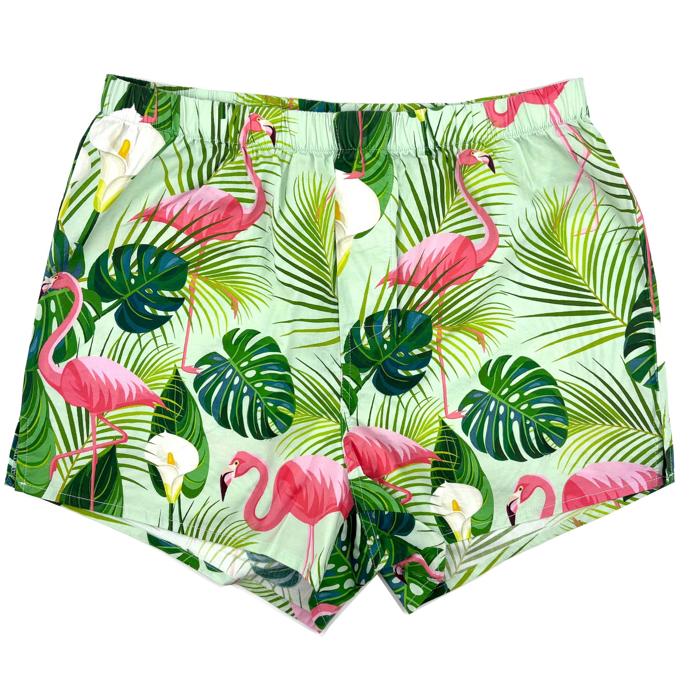 Men's Tropical Birds Flamingo & Floral All Over Print Boxer Shorts
