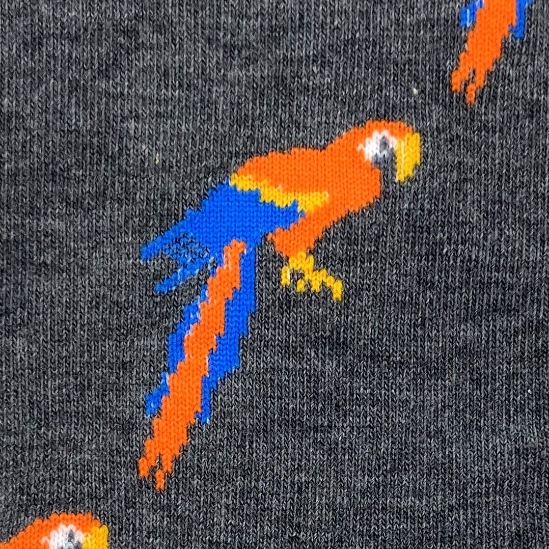 Classic Unisex Tropical Bird Scarlet Red Macaw Parrot Novelty Socks