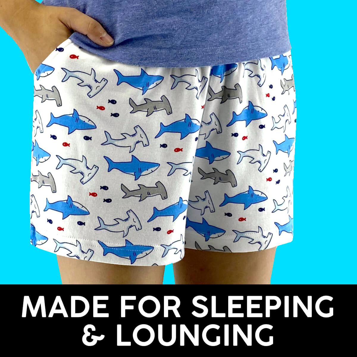 100% Cotton Pajama Shorts. With a 3 inch inseam, these shorts are made to fit you perfectly; not too short and not too tight.
