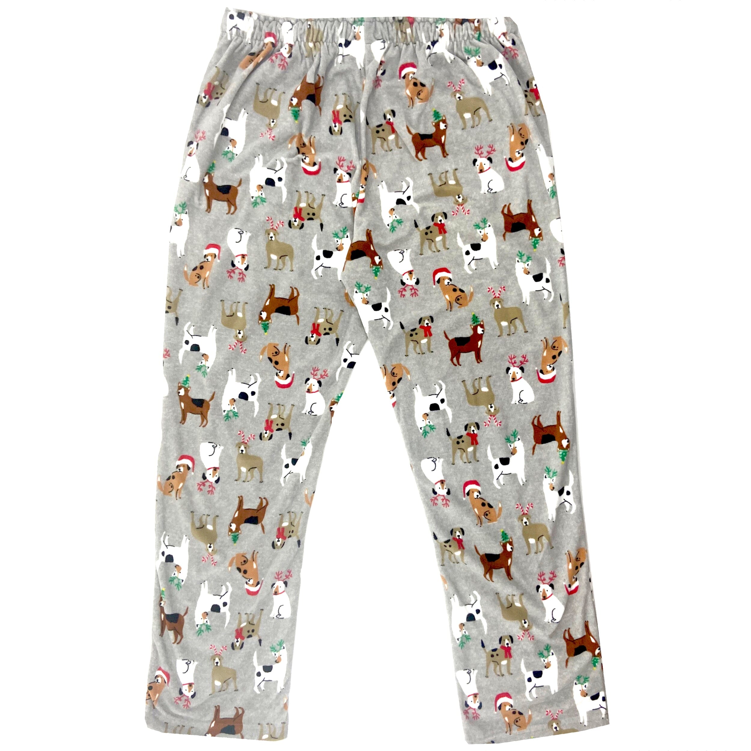Dog Pajama Pants For Men. Adult Puppy Dog Print Long Sleep Bottoms