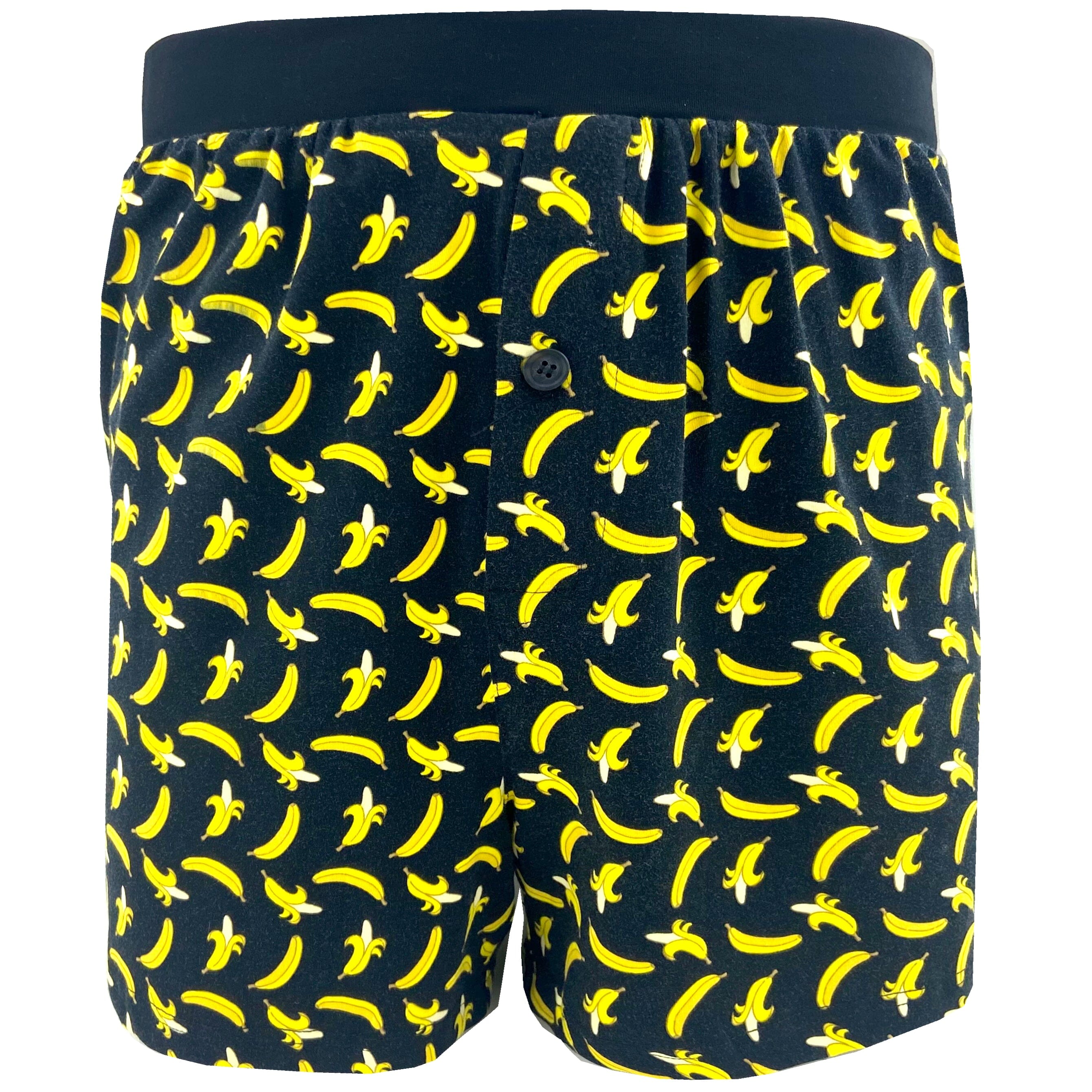 Men's Banana Peel All Over Print Soft Cotton Knit Pajama Short Bottoms