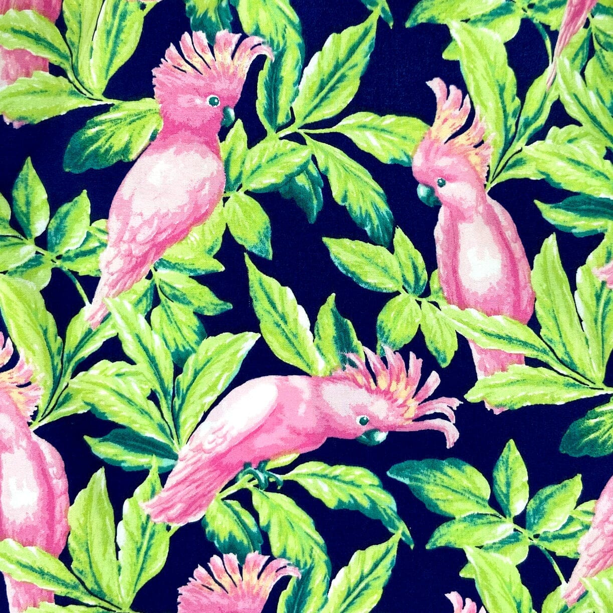 Colorful Tropical Bright Pink Cockatoo Bird Patterned Boxer Shorts