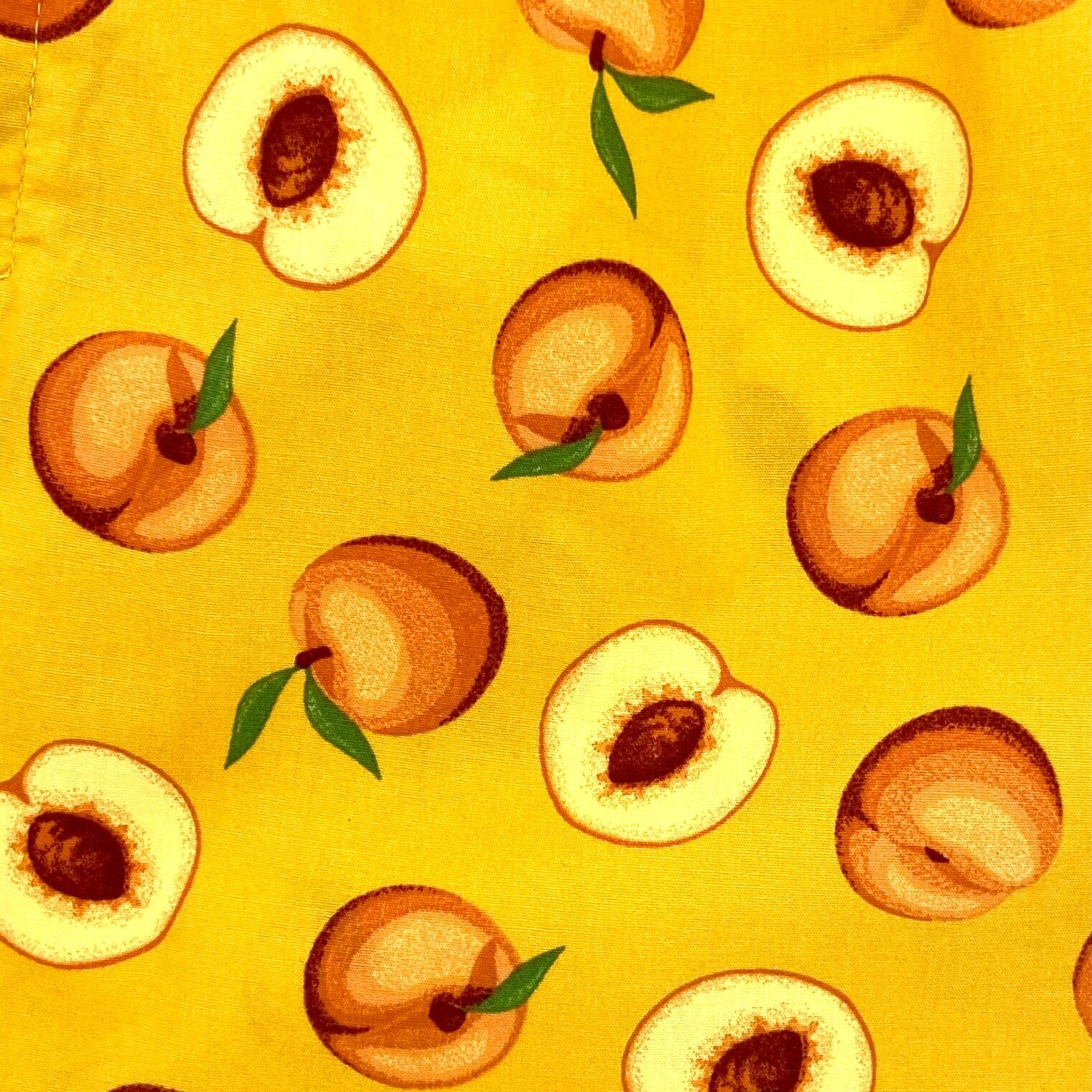 Men's Orange Fruity Nectarine Peach Patterned Boxer Shorts Underwear
