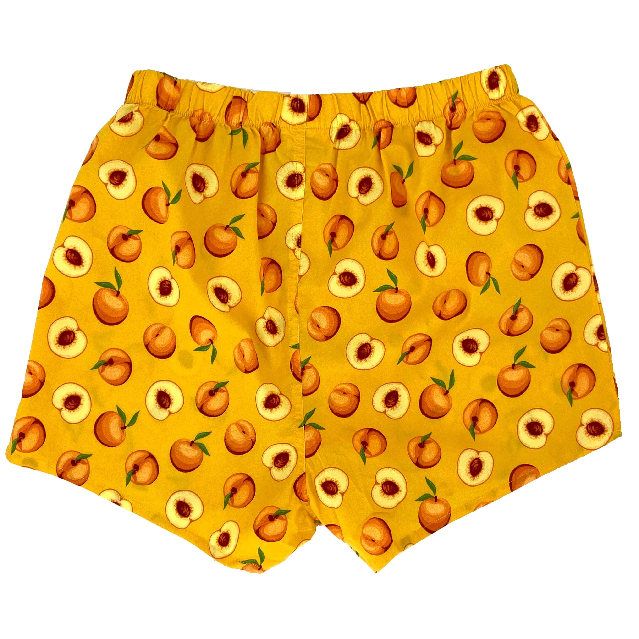 Men's Orange Fruity Nectarine Peach Patterned Boxer Shorts Underwear
