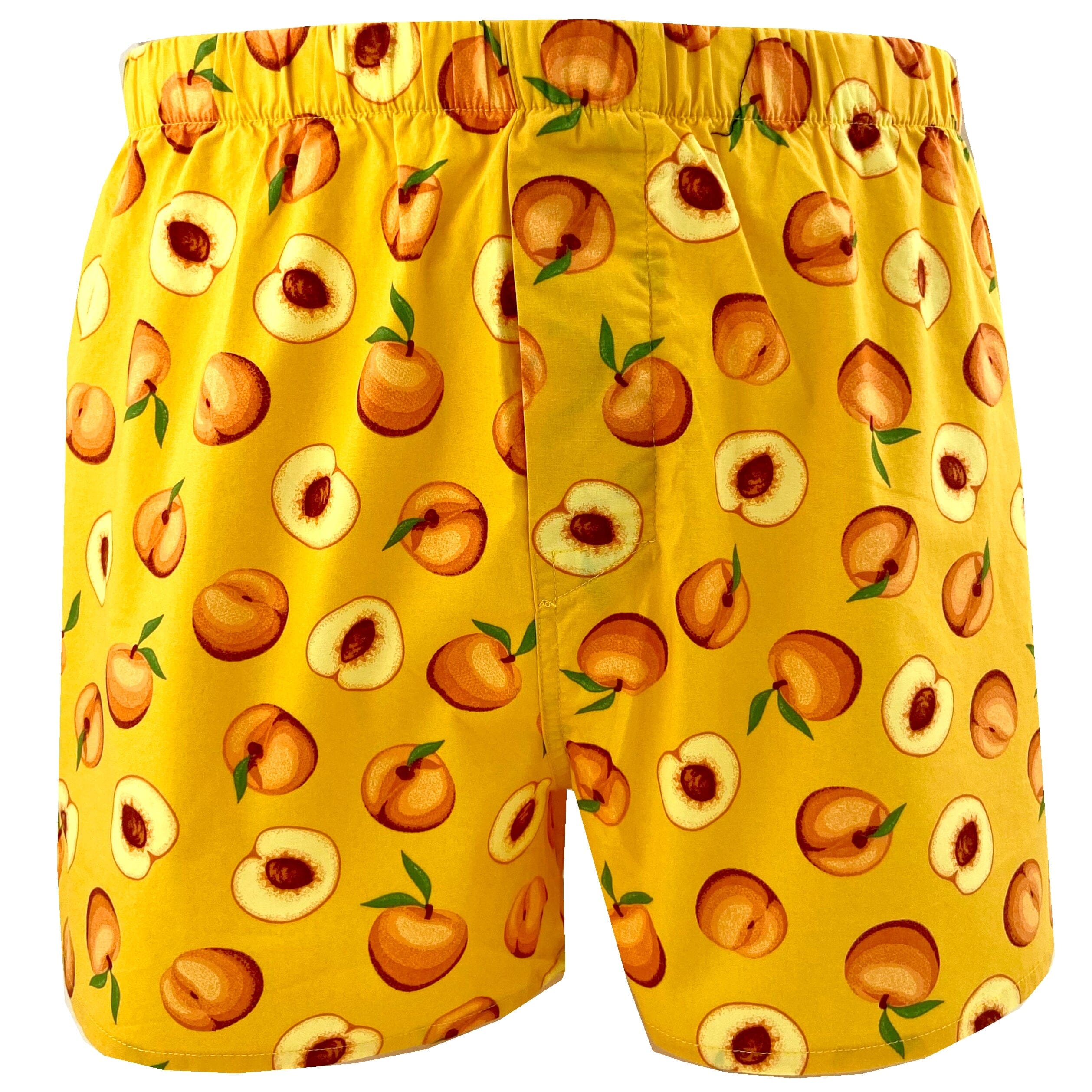 Men's Orange Fruity Nectarine Peach Patterned Boxer Shorts Underwear