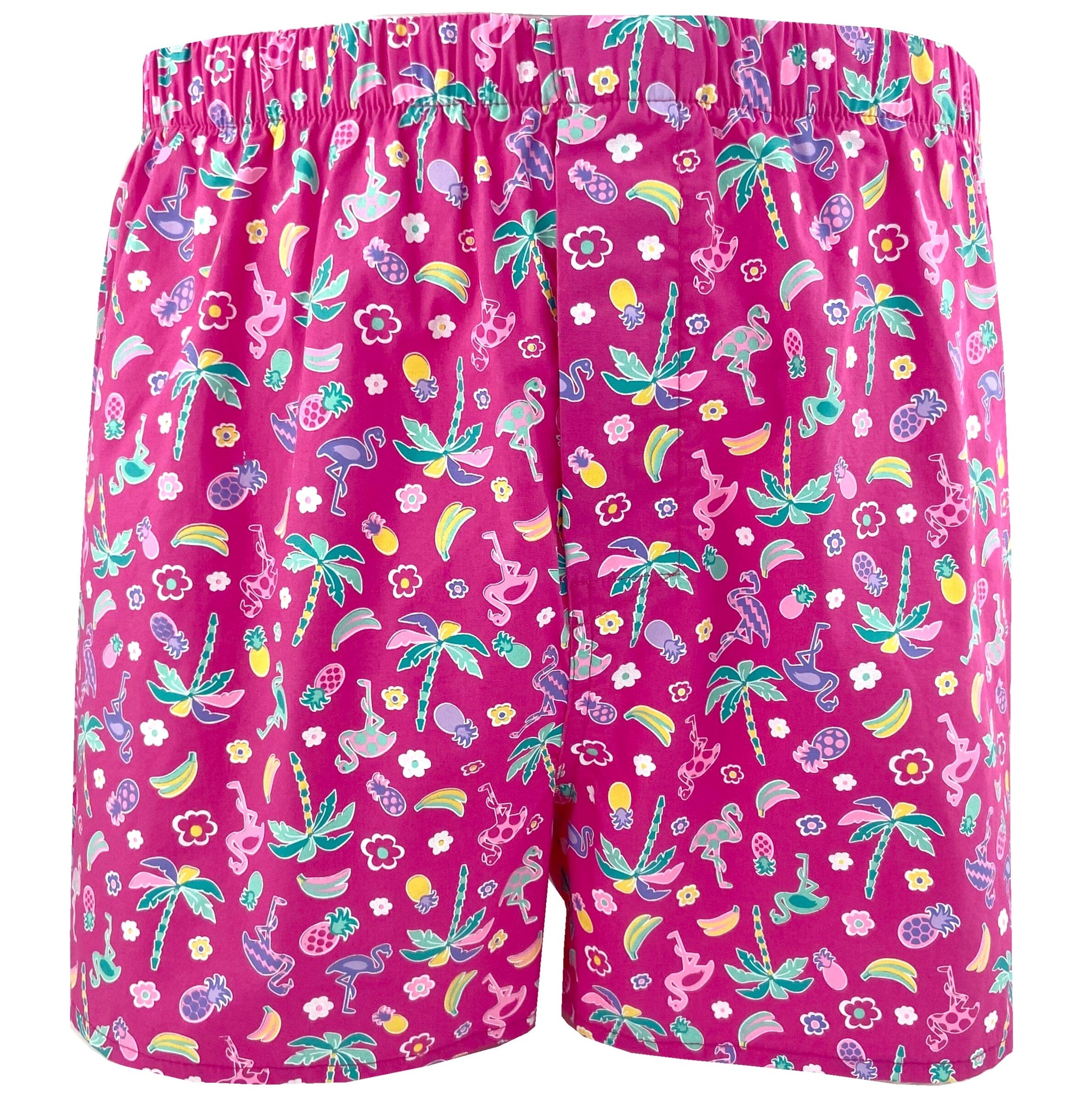 Pink Tropical Leaves Flamingo Women's Underwear Comfy Ladies