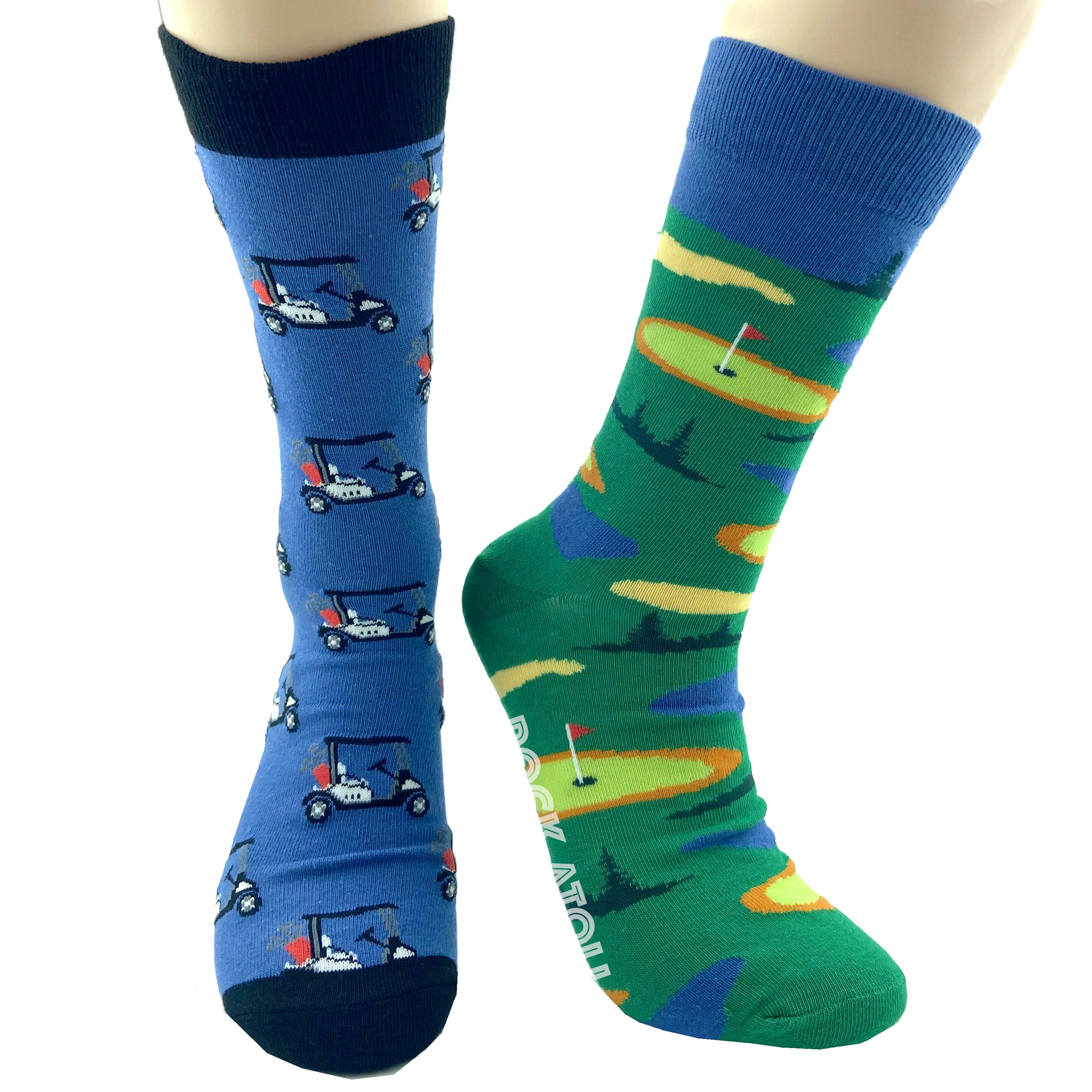 Unisex Golf Themed Golf Carts All Over Print Mix & Match Novelty Socks