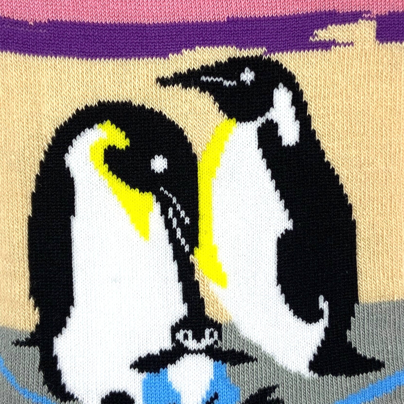 Adorable King Penguin Family All Over Pattern Women's Novelty Socks