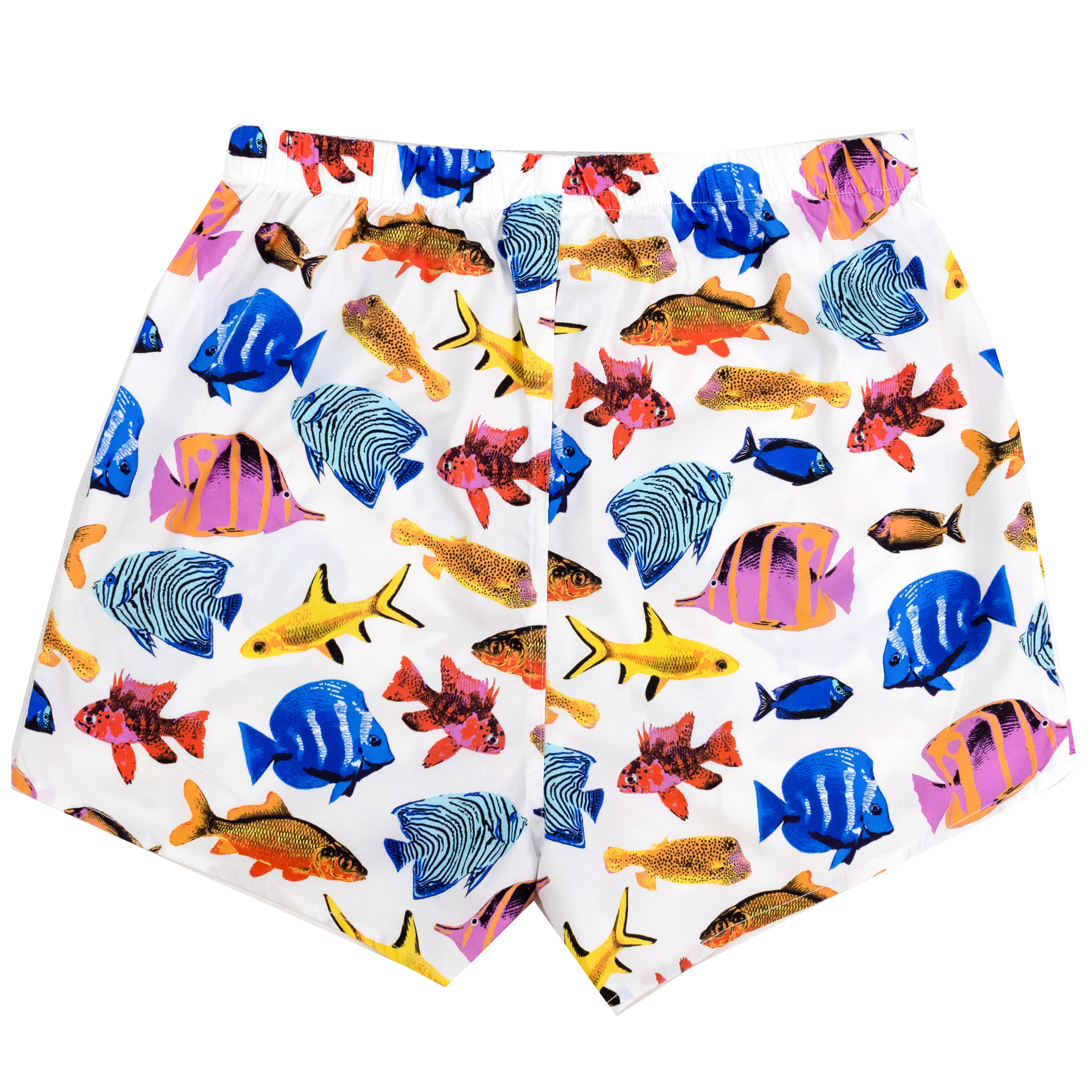 Colorful Mens Tropical Fish All Over Print Cotton Boxer Shorts Undies Underwear for Men.