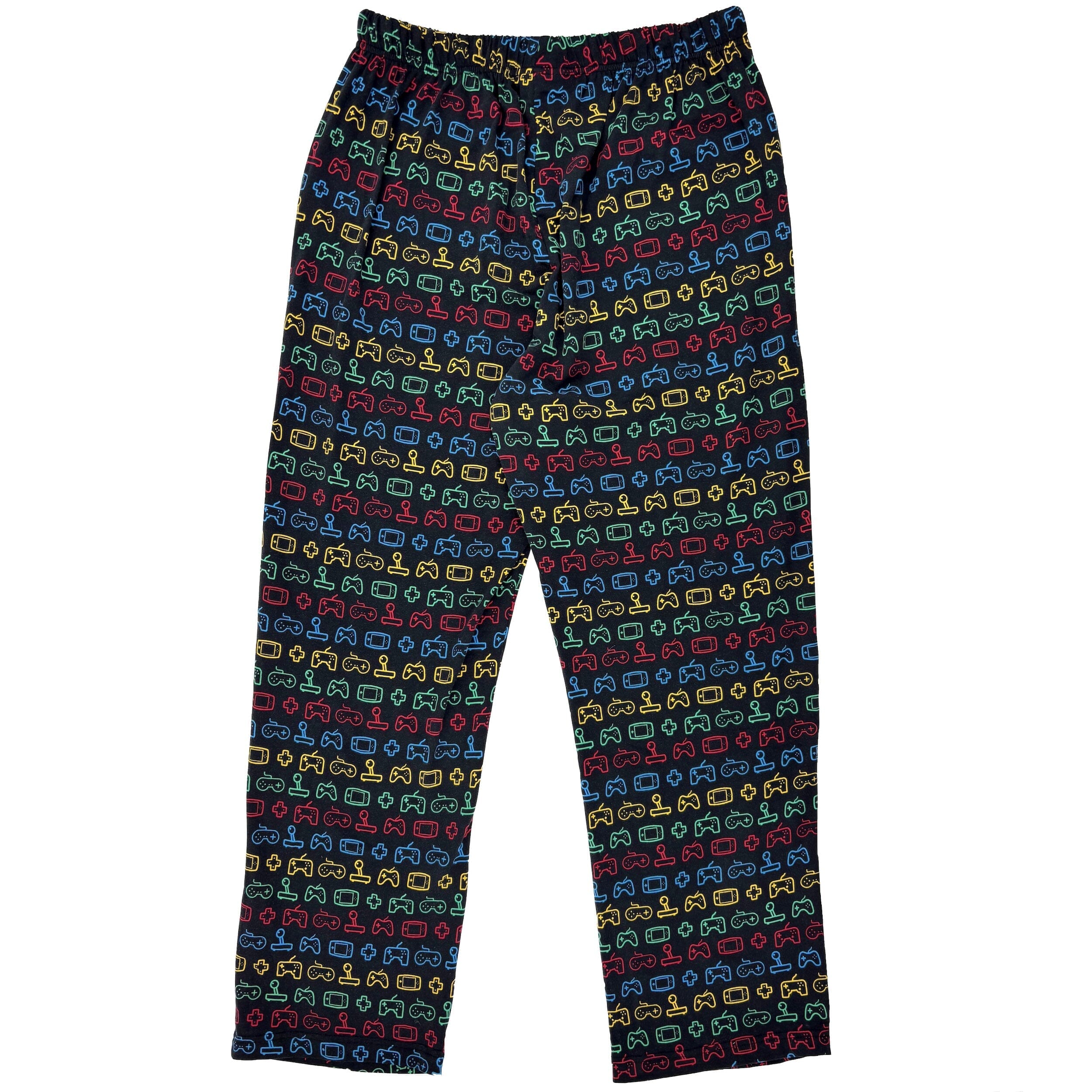 Men's Retro Game Console Controller Patterned Cotton Pajama PJ Pants