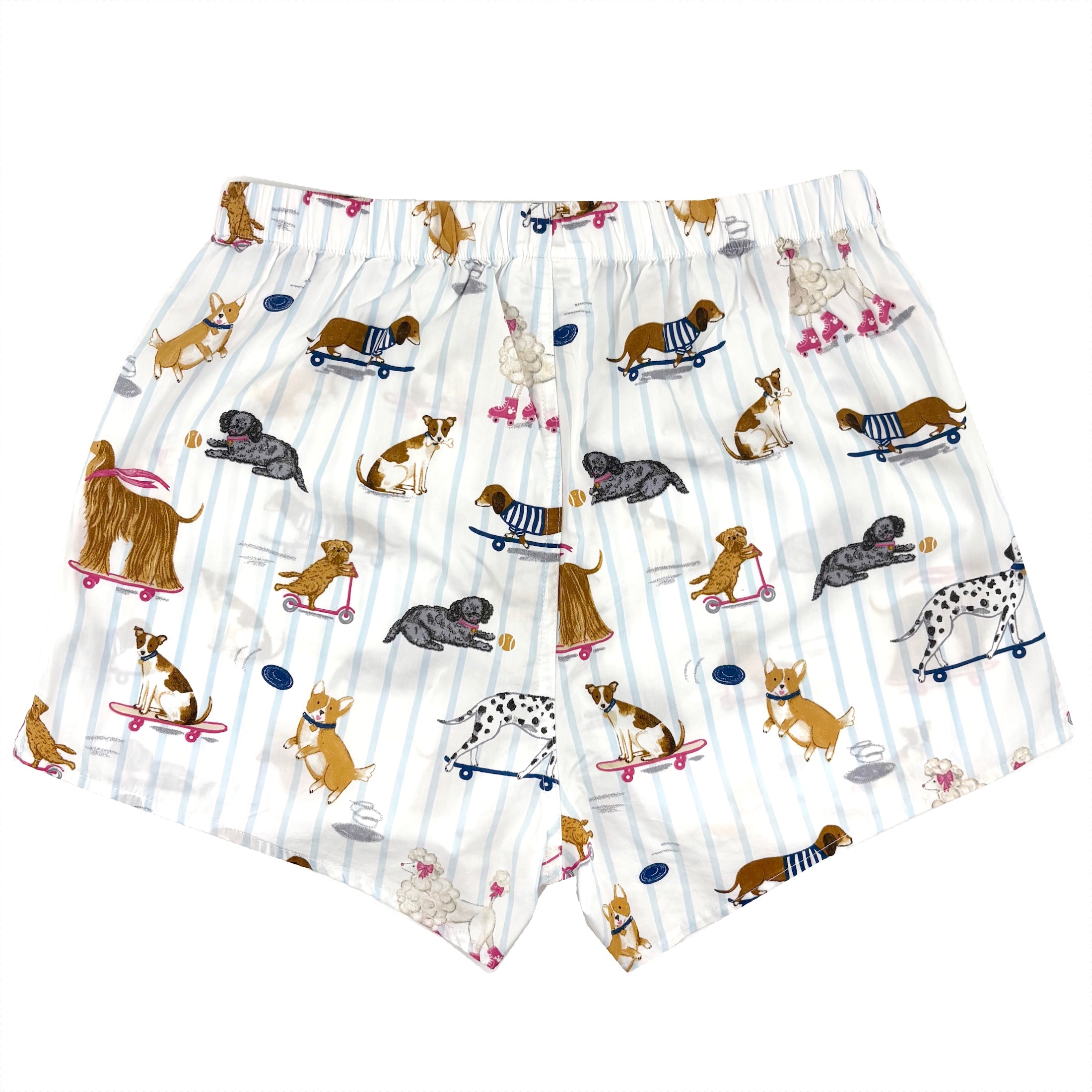 Men's Skateboarding Pups and Dogs All Over Print Cotton Boxer Shorts