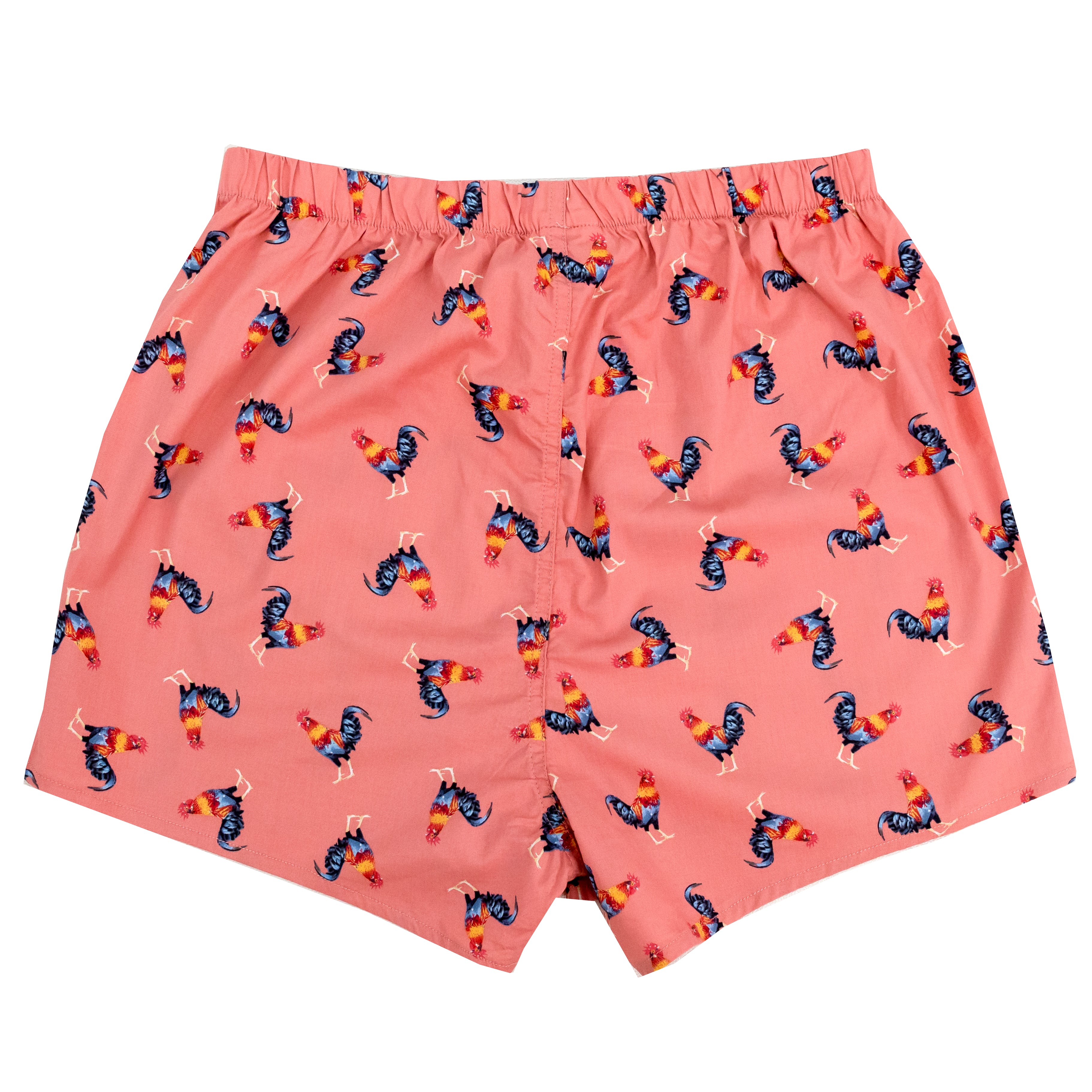 Buy Funny Men's Rooster Chicken All Over Print Cotton Boxer Shorts Cock-a-doodle-doo