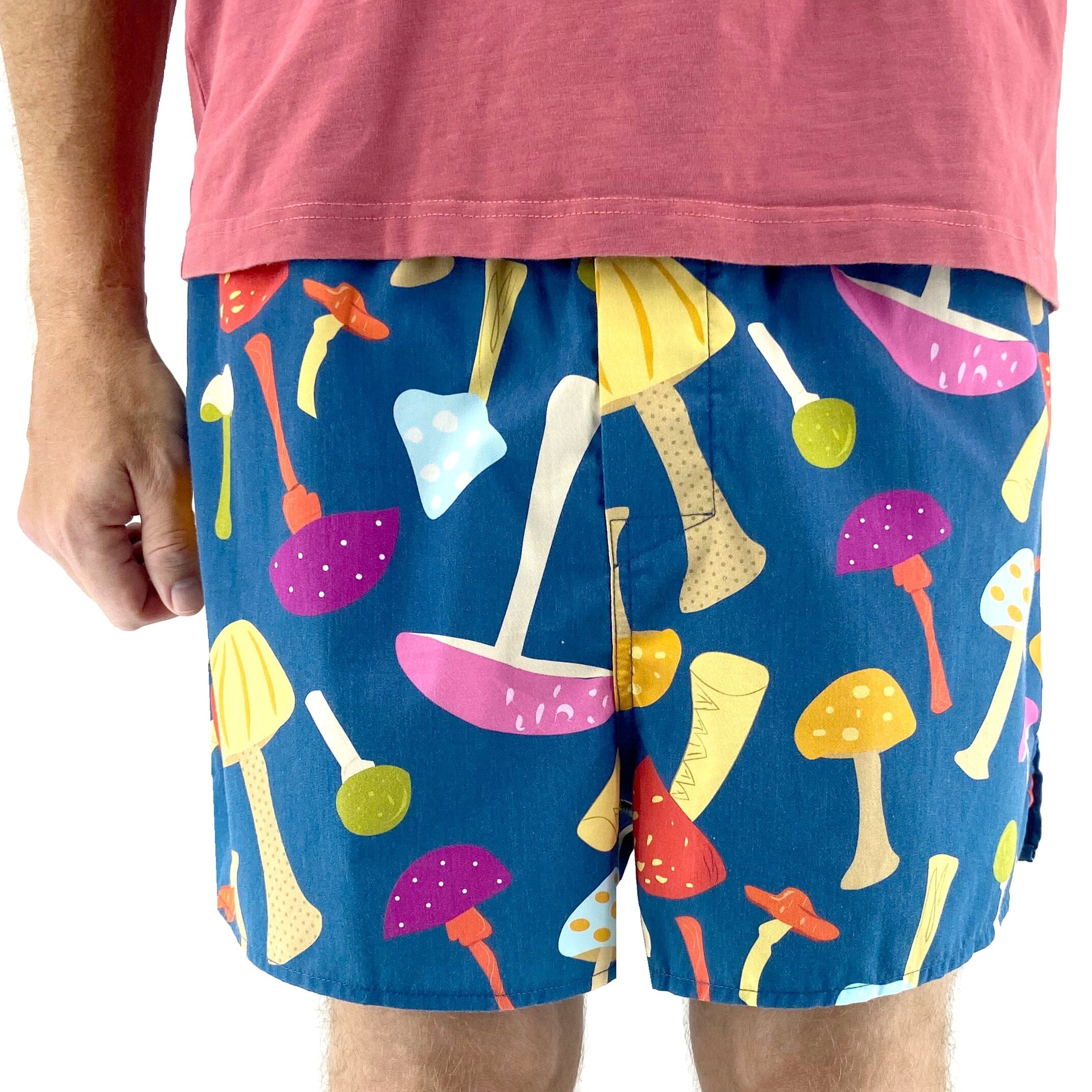 Men's Funky Psychedelic Mushroom Shroom Patterned Boxer Shorts