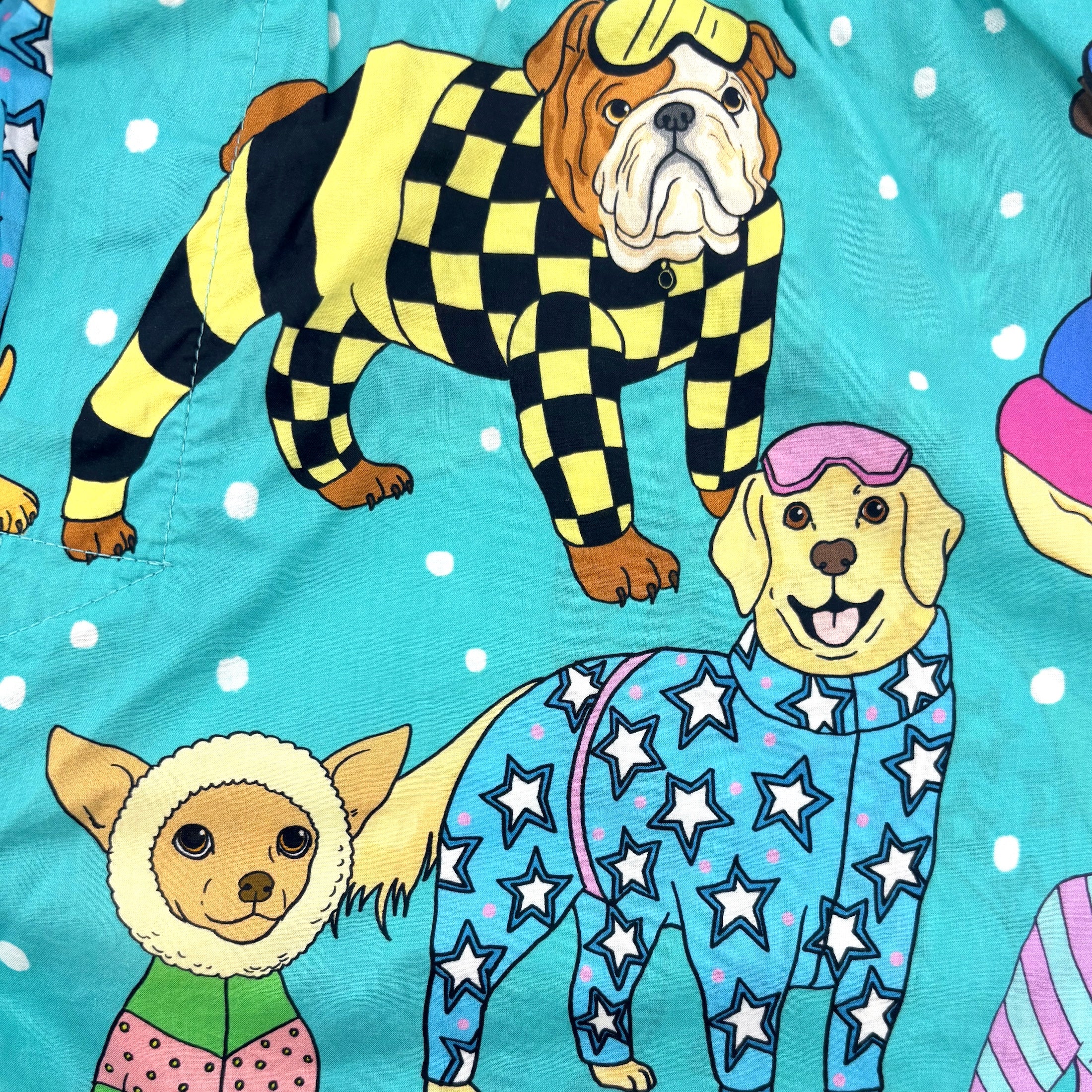 Men's Snowboarding Pups and Dogs Patterned Cotton Boxer Shorts Undies