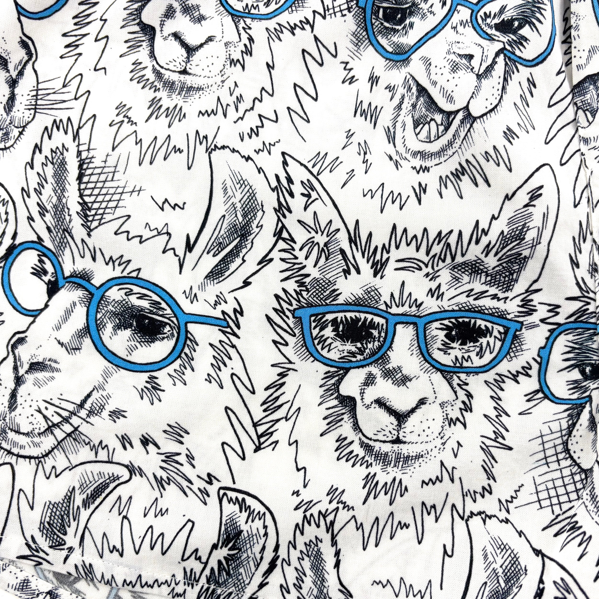 Men's White Alpaca Llama Novelty Print Breathable Cotton Boxer Shorts