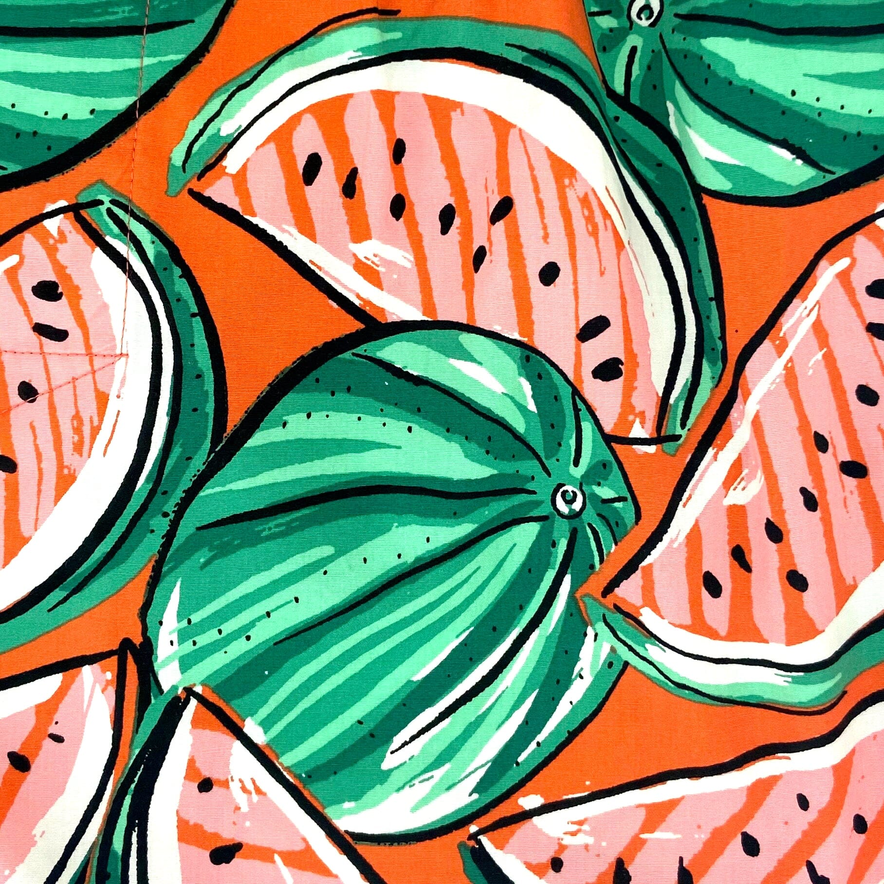 Men's Bright Red Fruity Watermelon All Over Print Cotton Boxer Shorts