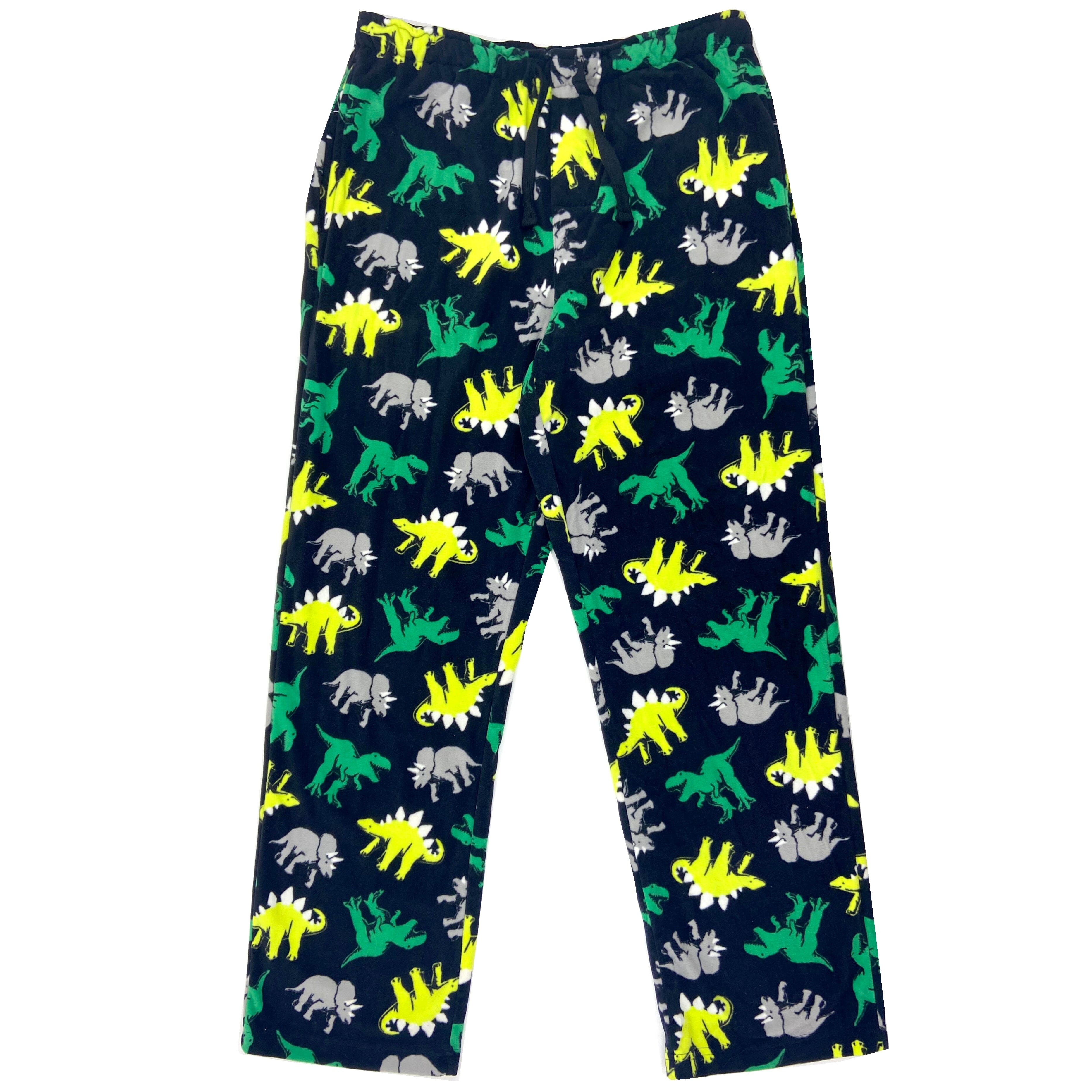 Adult Men's Dinosaur All Over Print Fleece Pant Pyjama Pant Bottoms