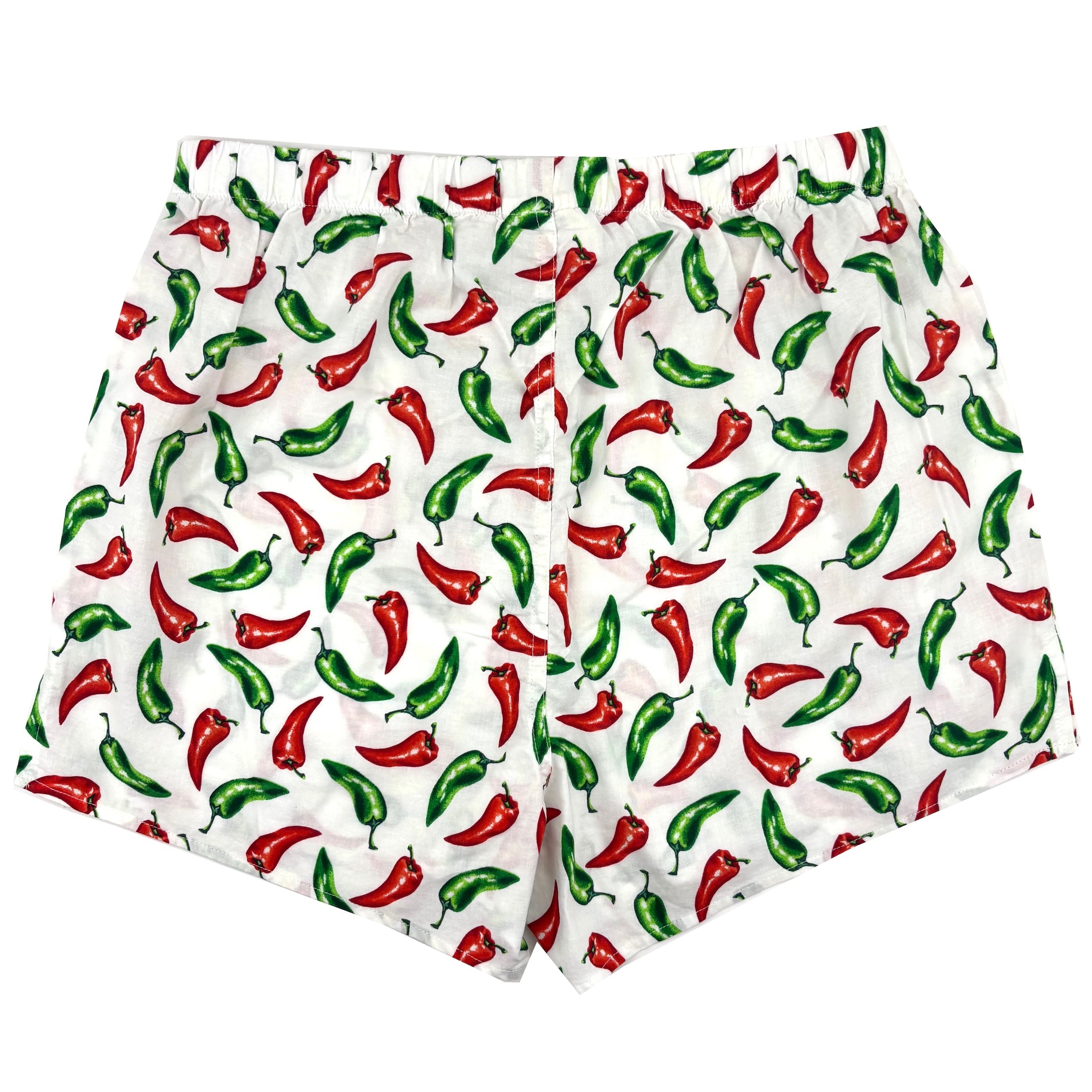 Men's Food Inspired Red Hot Chili Pepper All Over Print Boxer Shorts
