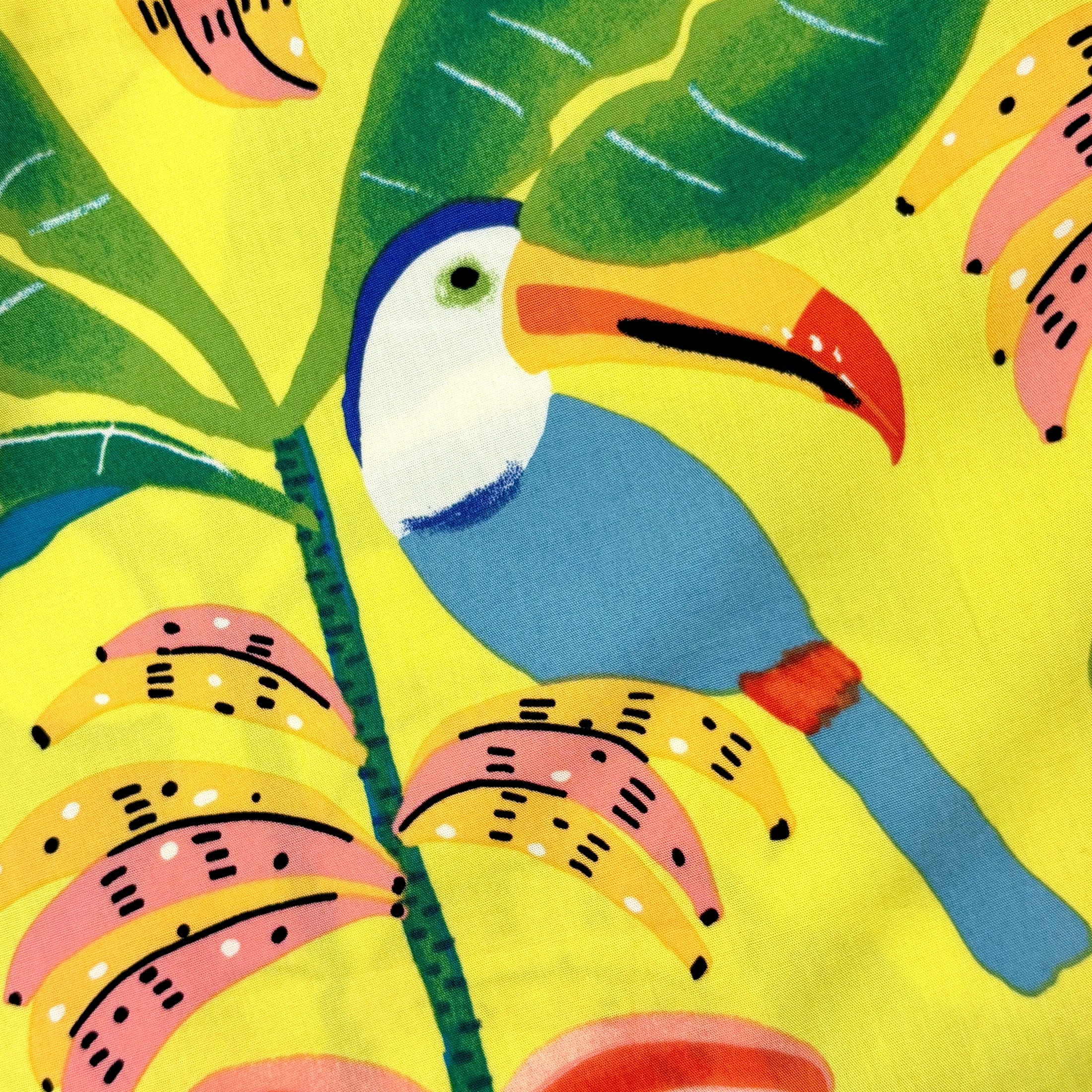 Men's Tropical Toucan Bird All Over Print Cotton Boxer Shorts S-XXL